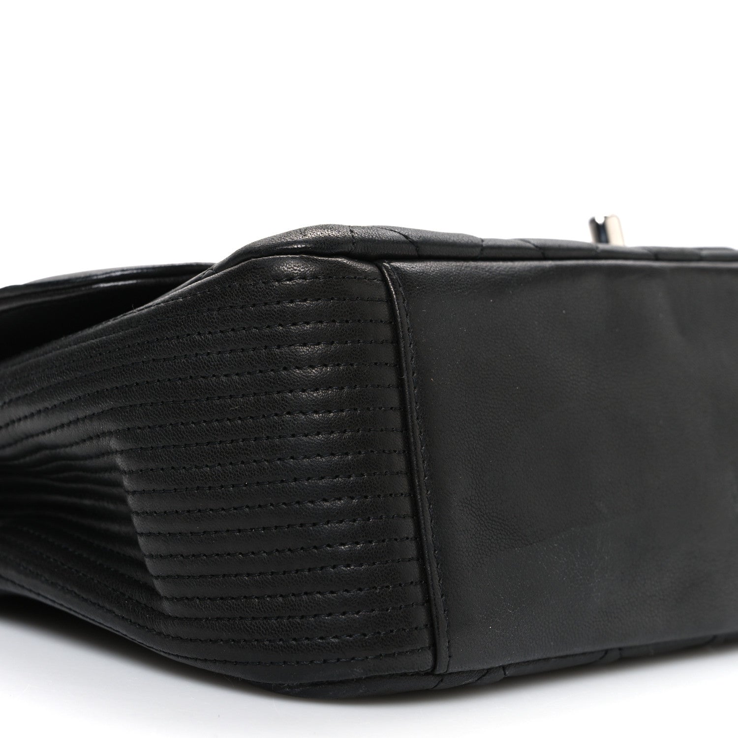 Lambskin Quilted Medium Coco Rider Flap Black