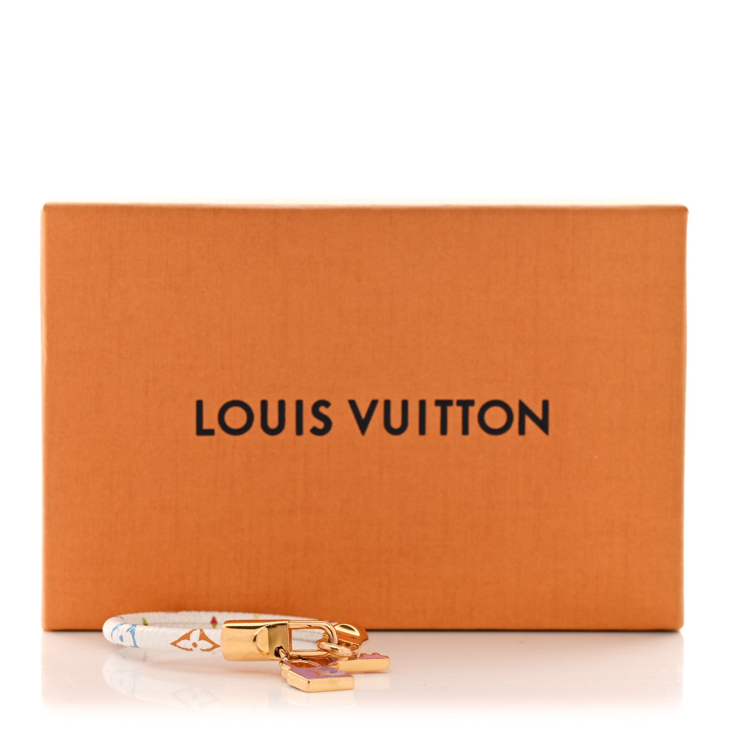 Monogram Multicolor Luck It Bracelet 17 White