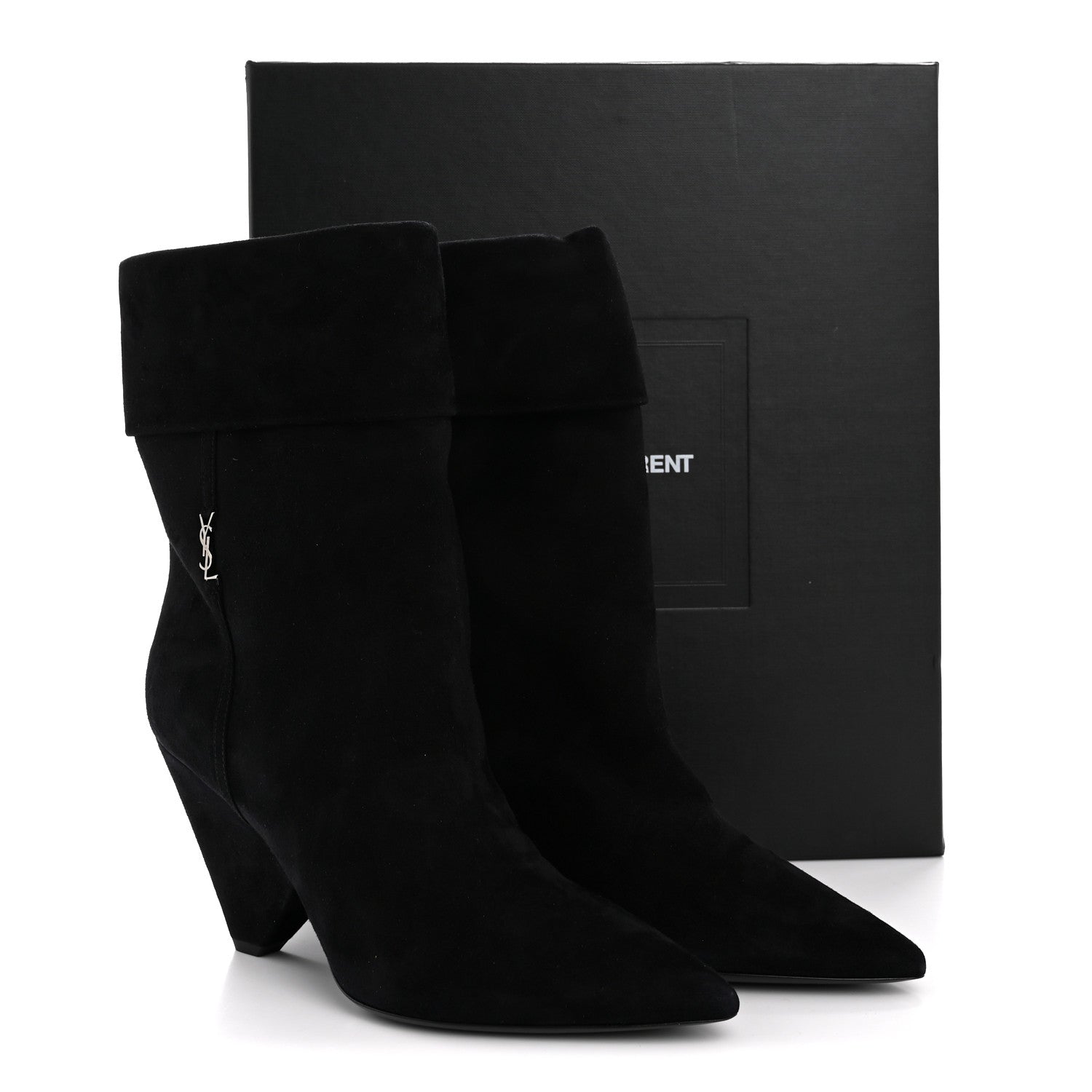 Kid Scamosciato Niki 85 Wedge Booties 39.5 Black