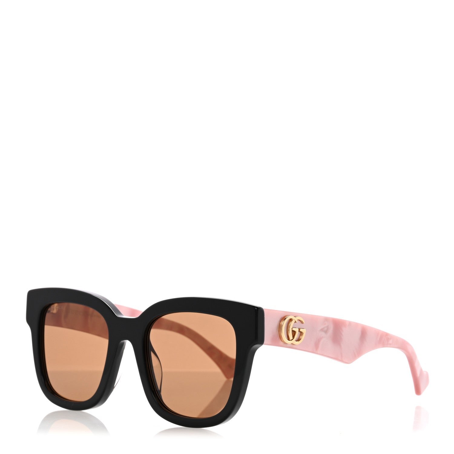 Rectangle 52mm Frame Sunglasses GG0998/S Black Pink