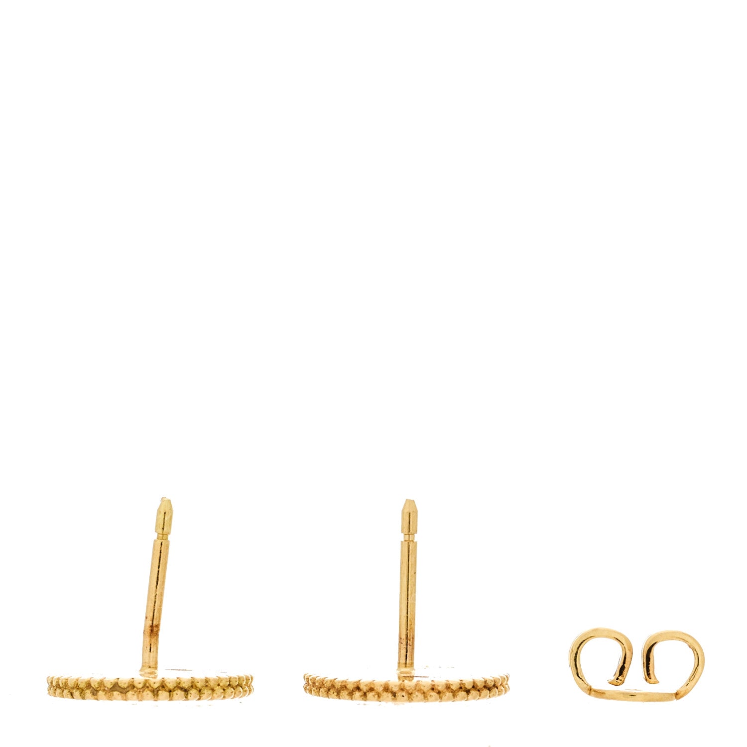 18K Yellow Gold Enamel Icon Blooms Earrings