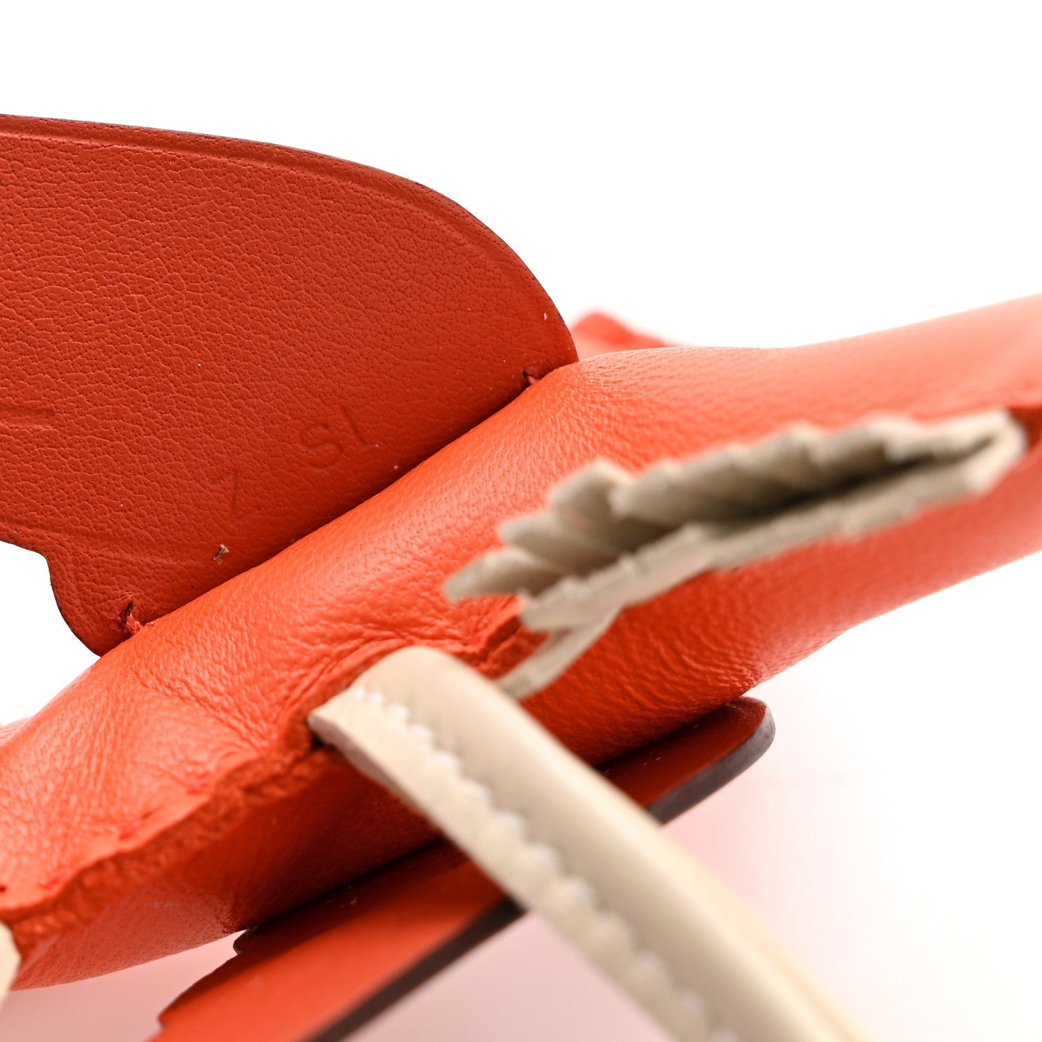 Milo Lambskin Grigri Rodeo Pegase Horse Bag Charm PM Orange Poppy Craie Terre Battue