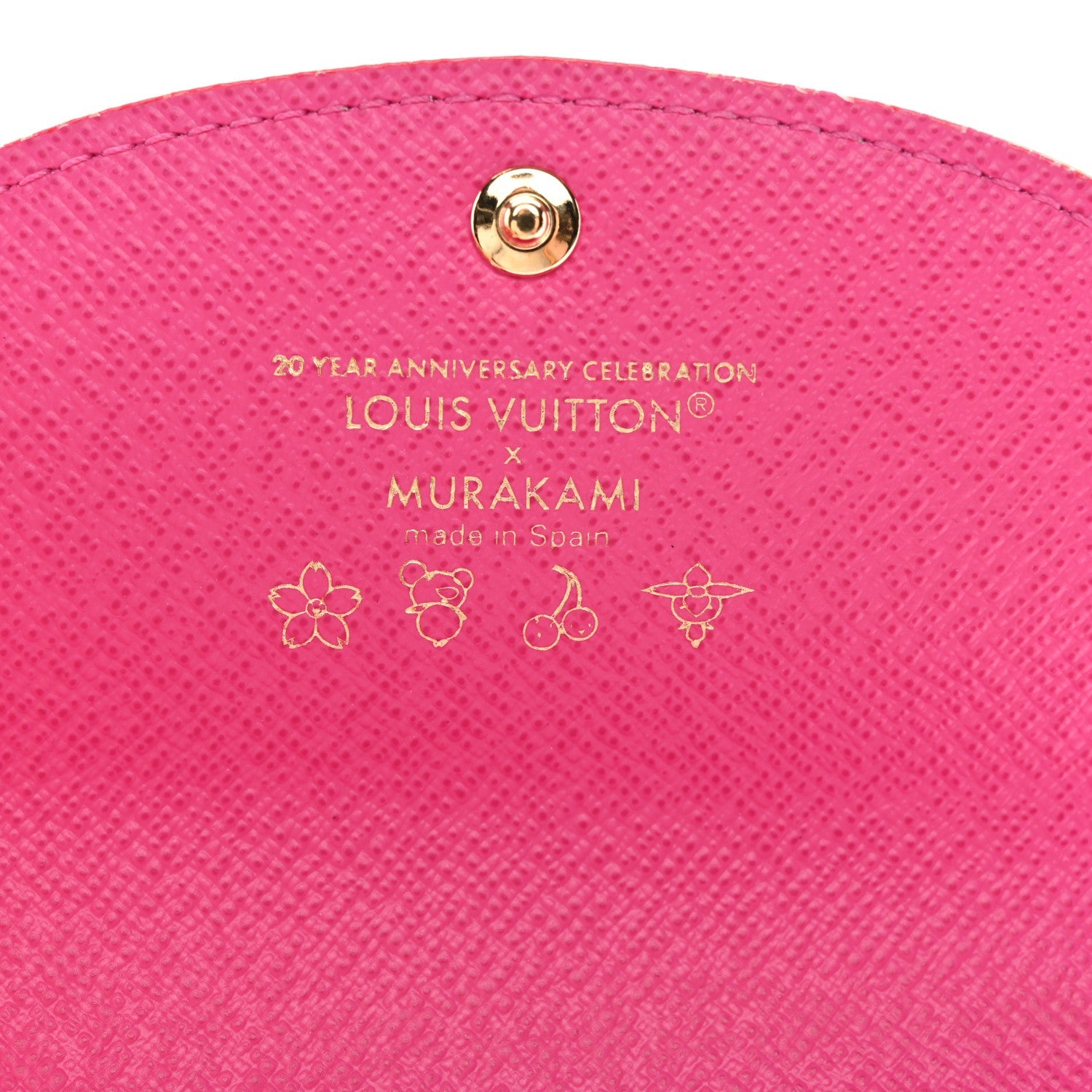 LV X TM Monogram Multicolor Rosalie Coin Purse White Kawaii Pink