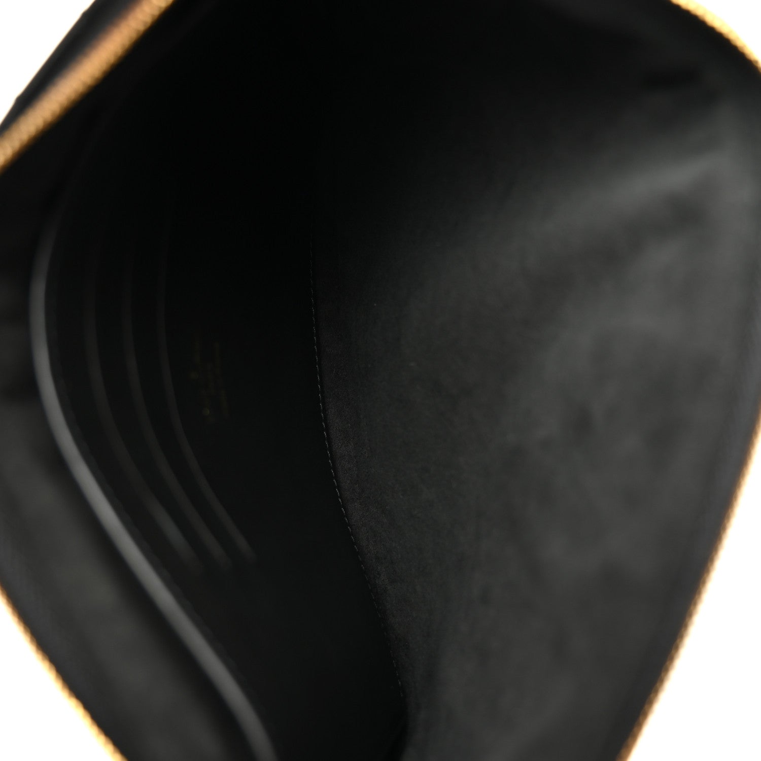 Calfskin New Wave Zipped Pochette Black