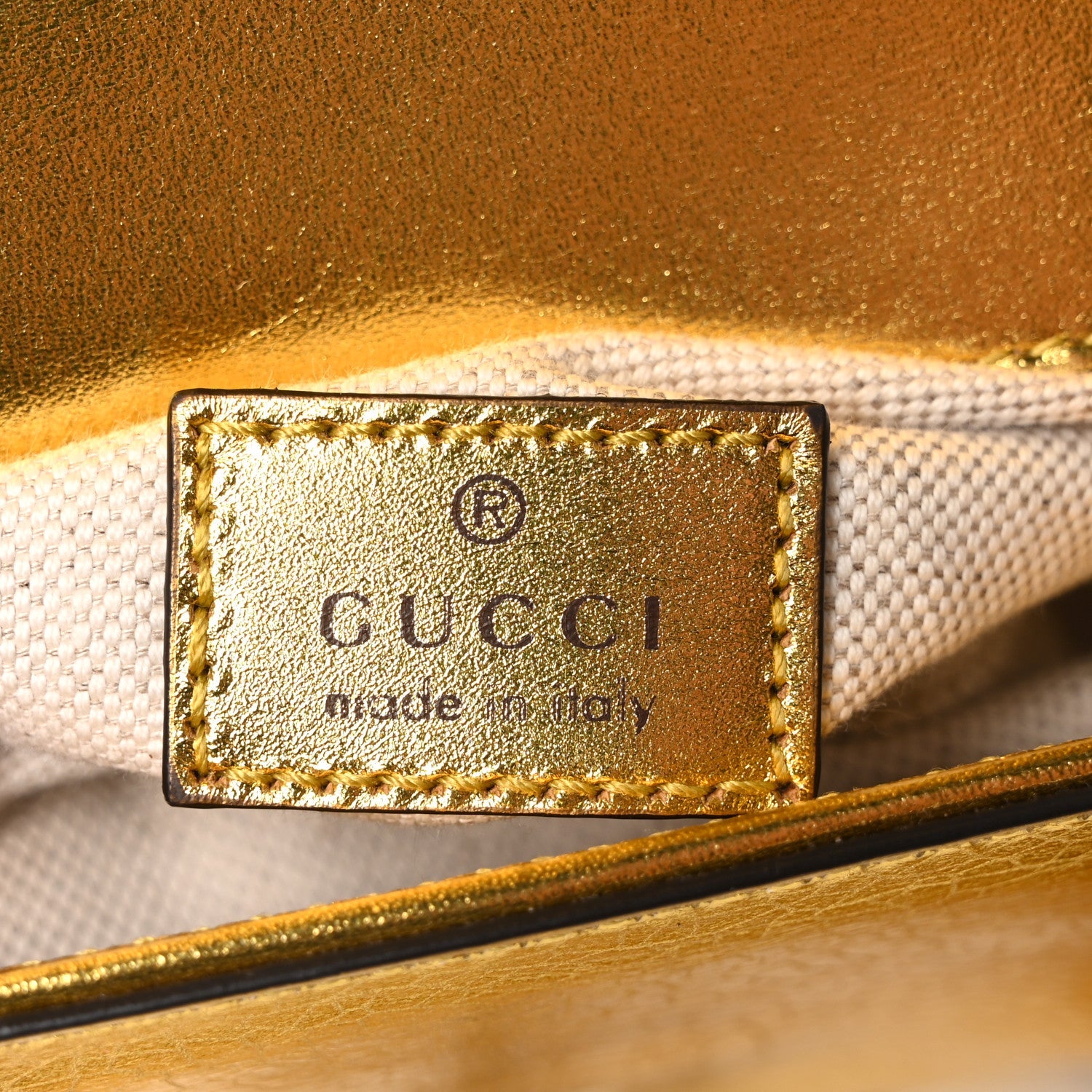 Metallic Calfskin Mini Horsebit 1955 Asymmetric Shoulder Bag Gold