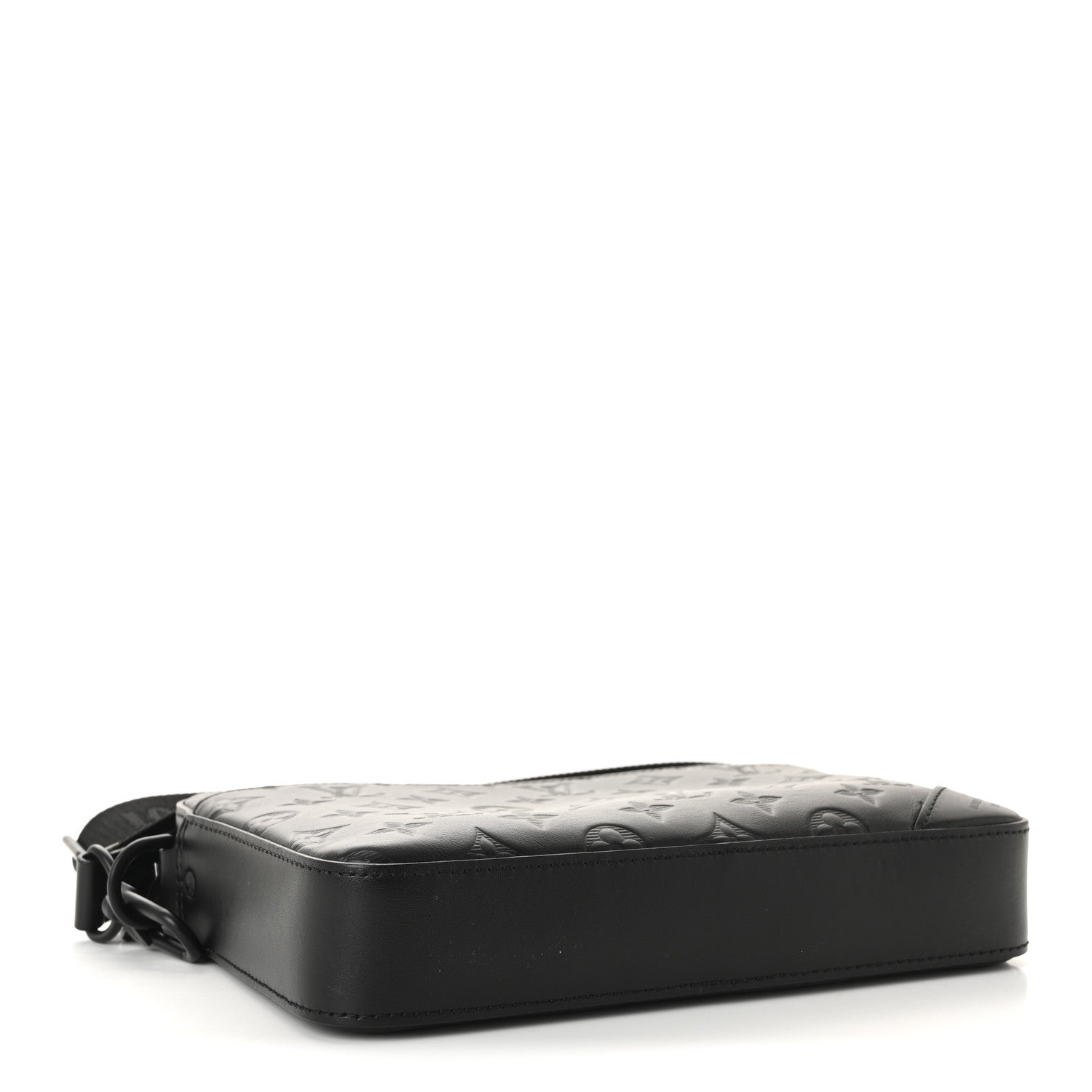 Calfskin Monogram Shadow Trio Messenger Black