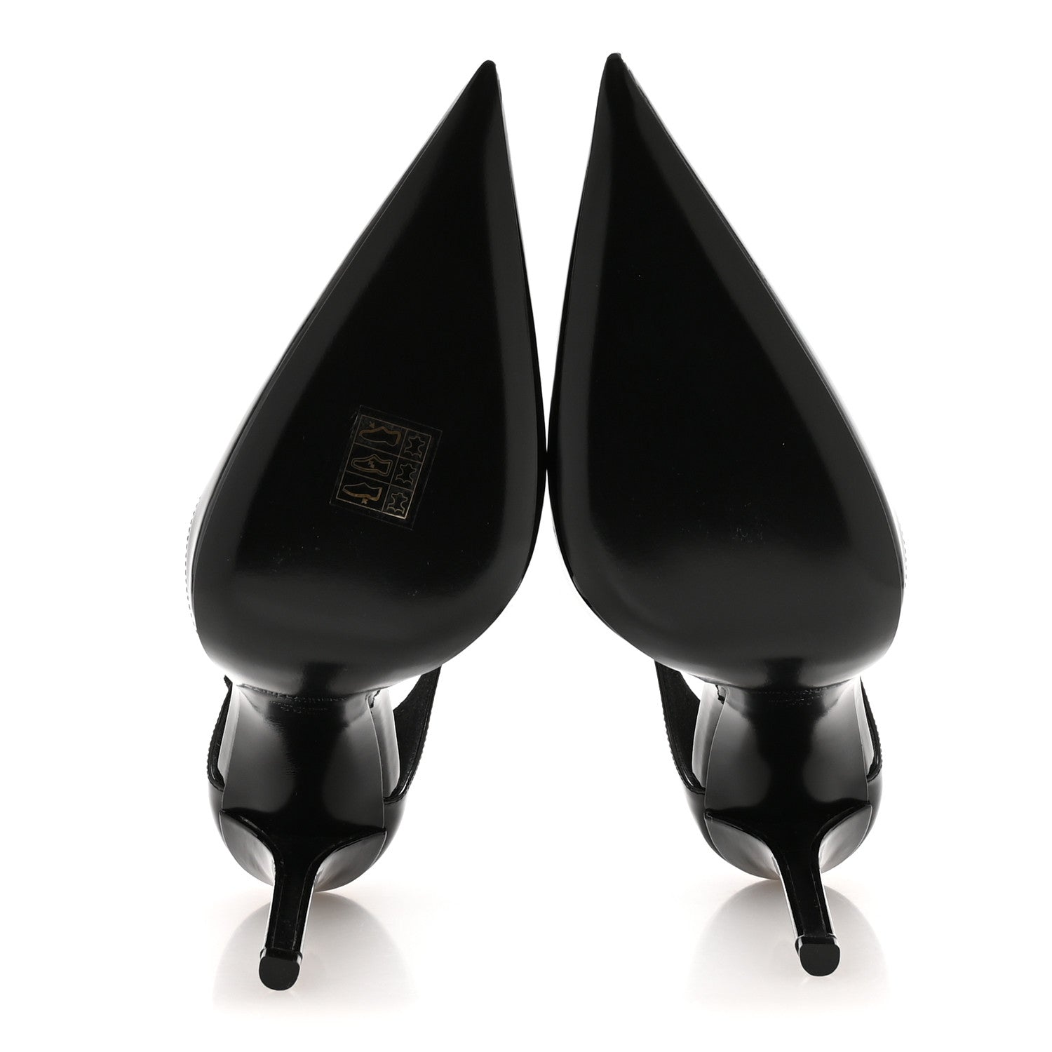 Vernice Grupy Avenue 110 Ankle Strap Pointed Pumps 38.5 Black