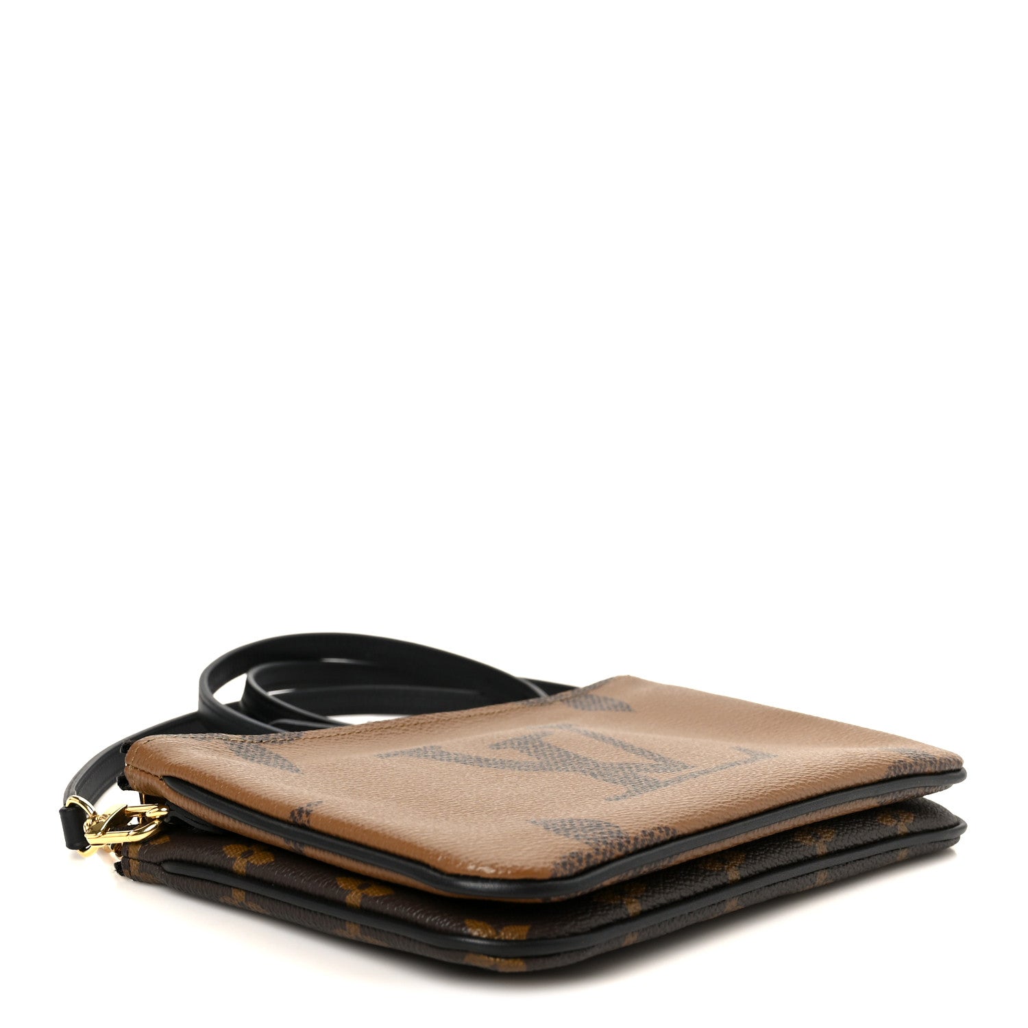 Reverse Monogram Giant Double Zip Pochette