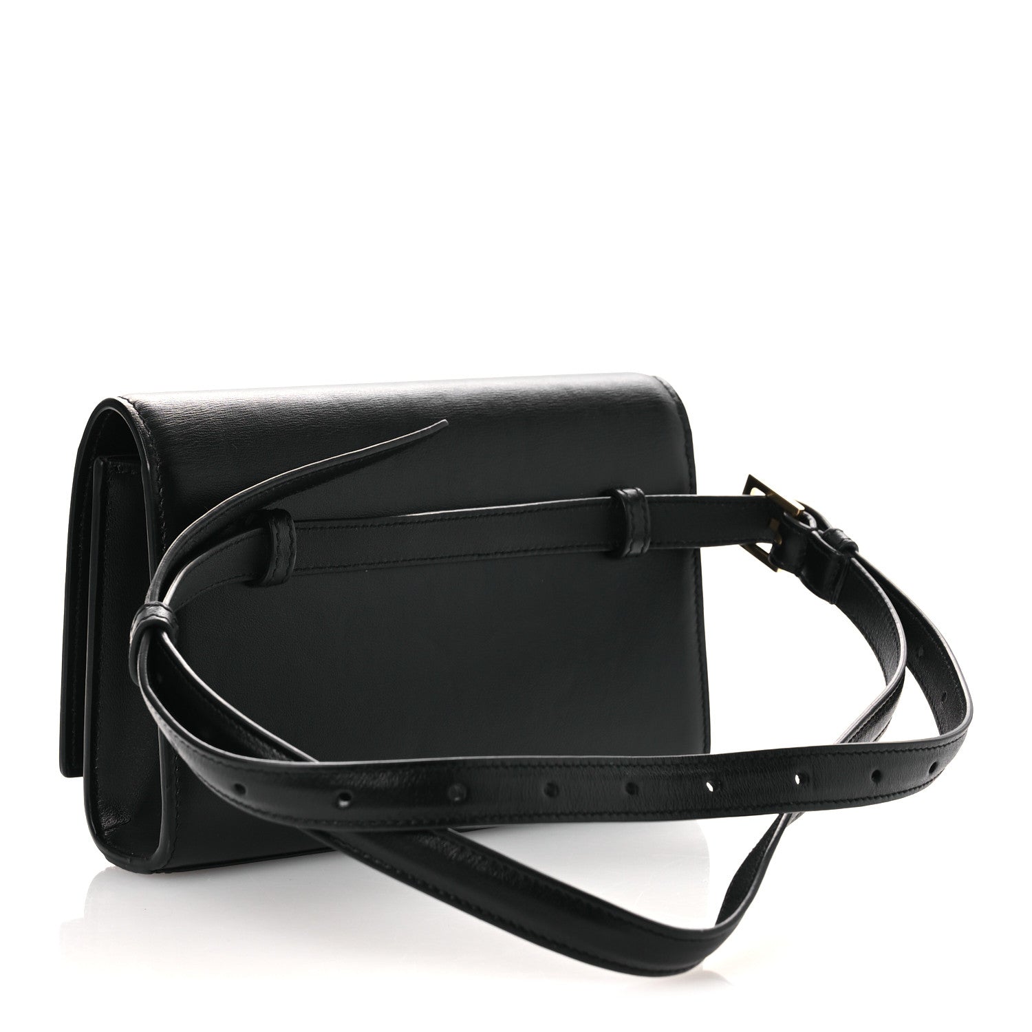 Smooth Calfskin Monogram Kate Belt Bag Black