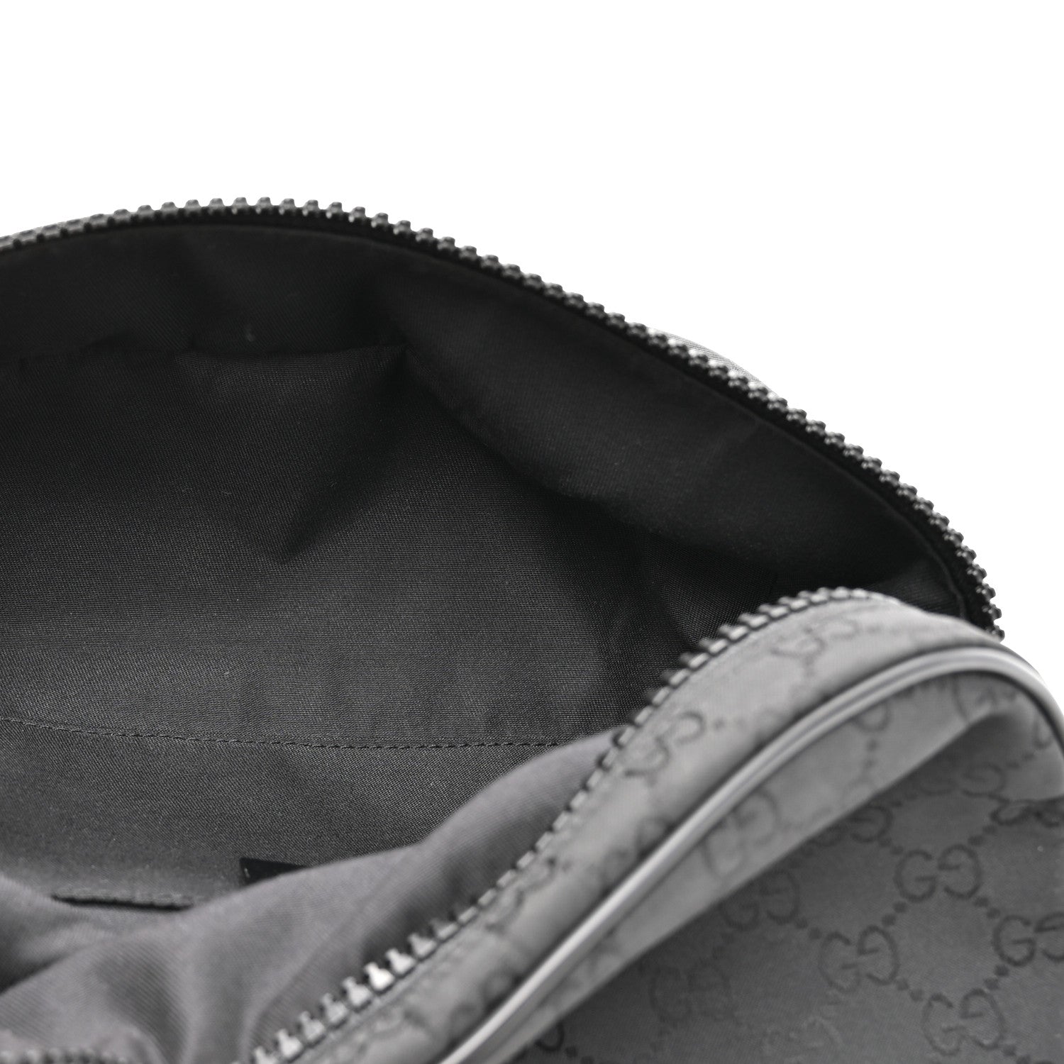 Nylon Monogram Fanny Pack Belt Bag Black