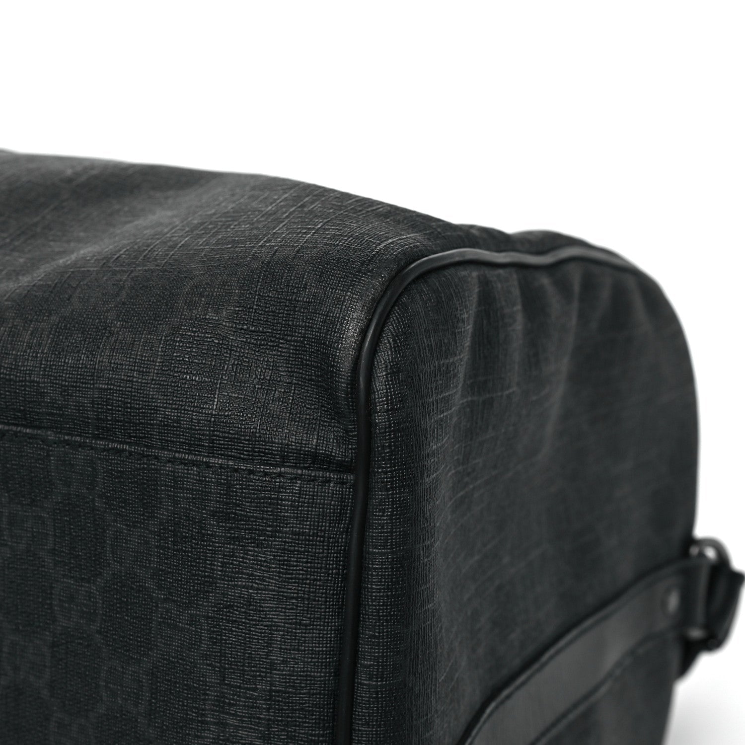 GG Supreme Monogram Medium Carry-On Duffle Bag Black Grey