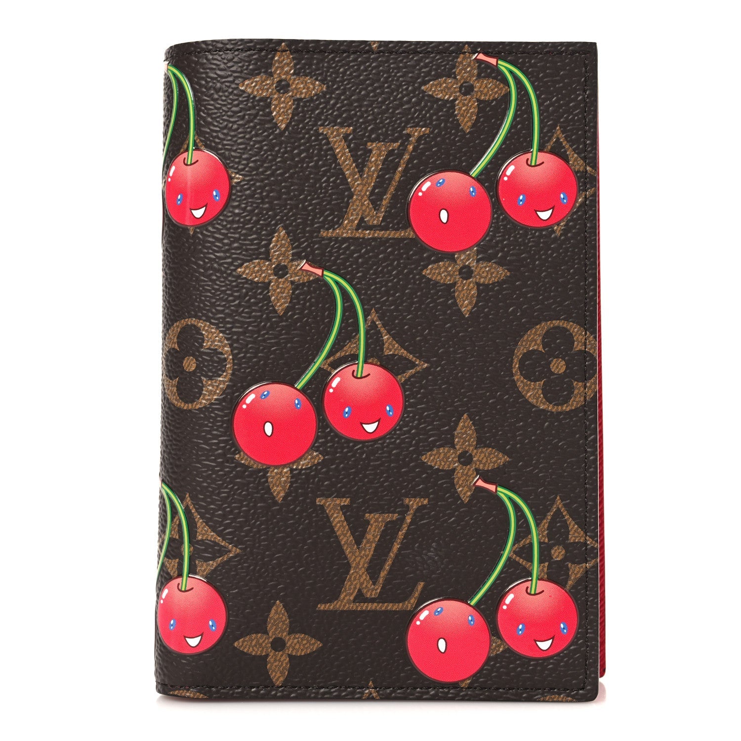 LV X TM Monogram Cerises Passport Cover