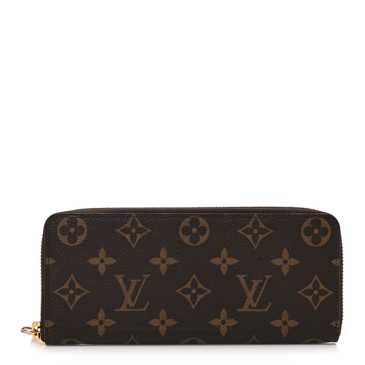 Monogram Clemence Wallet Rose Ballerine