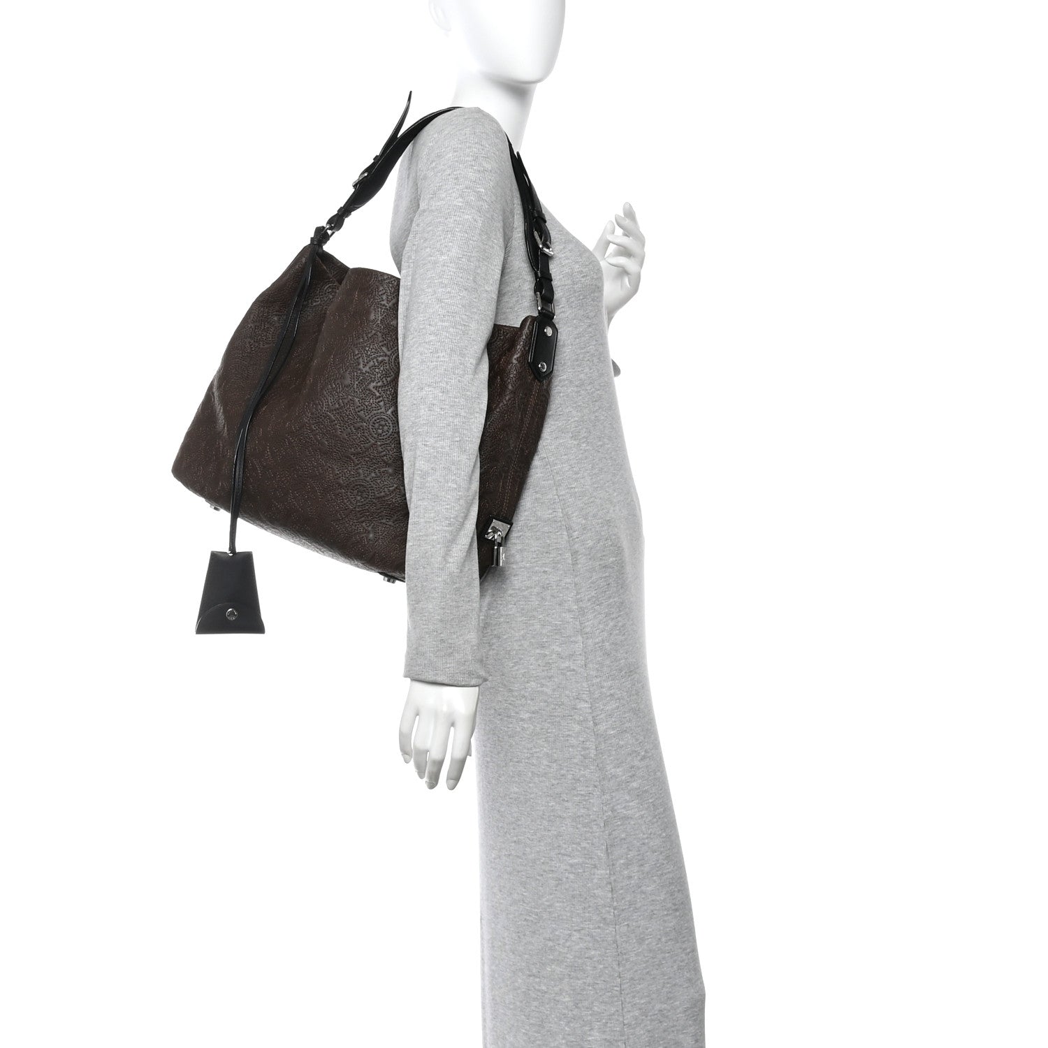 Monogram Lambskin Antheia Hobo PM Chocolat