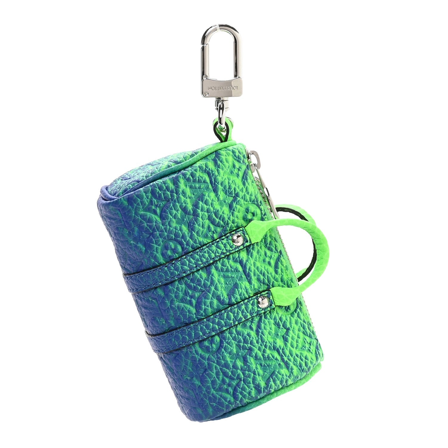 Taurillon Illusion Mini Keepall Earphones Pouch Bleu Vert