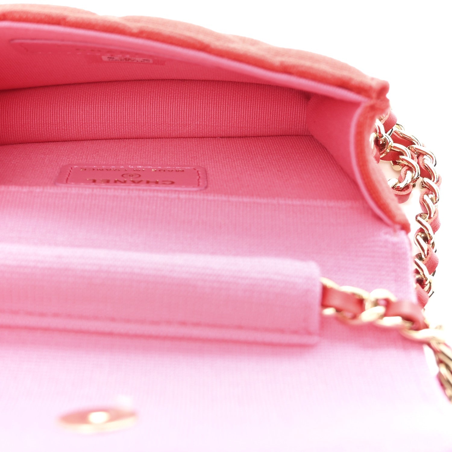 Jersey Quilted Micro Mini Flap Red