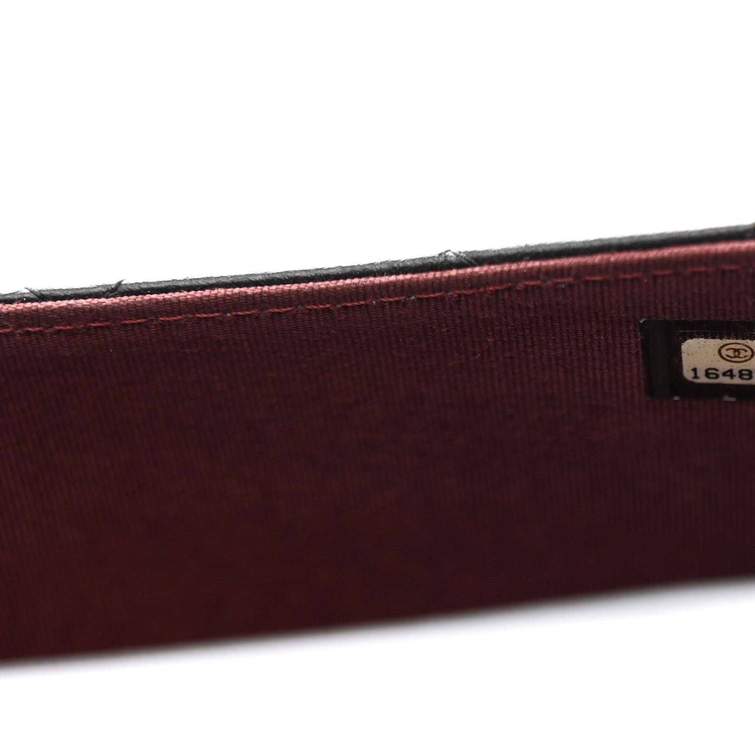 Lambskin Quilted Travel Wallet Black