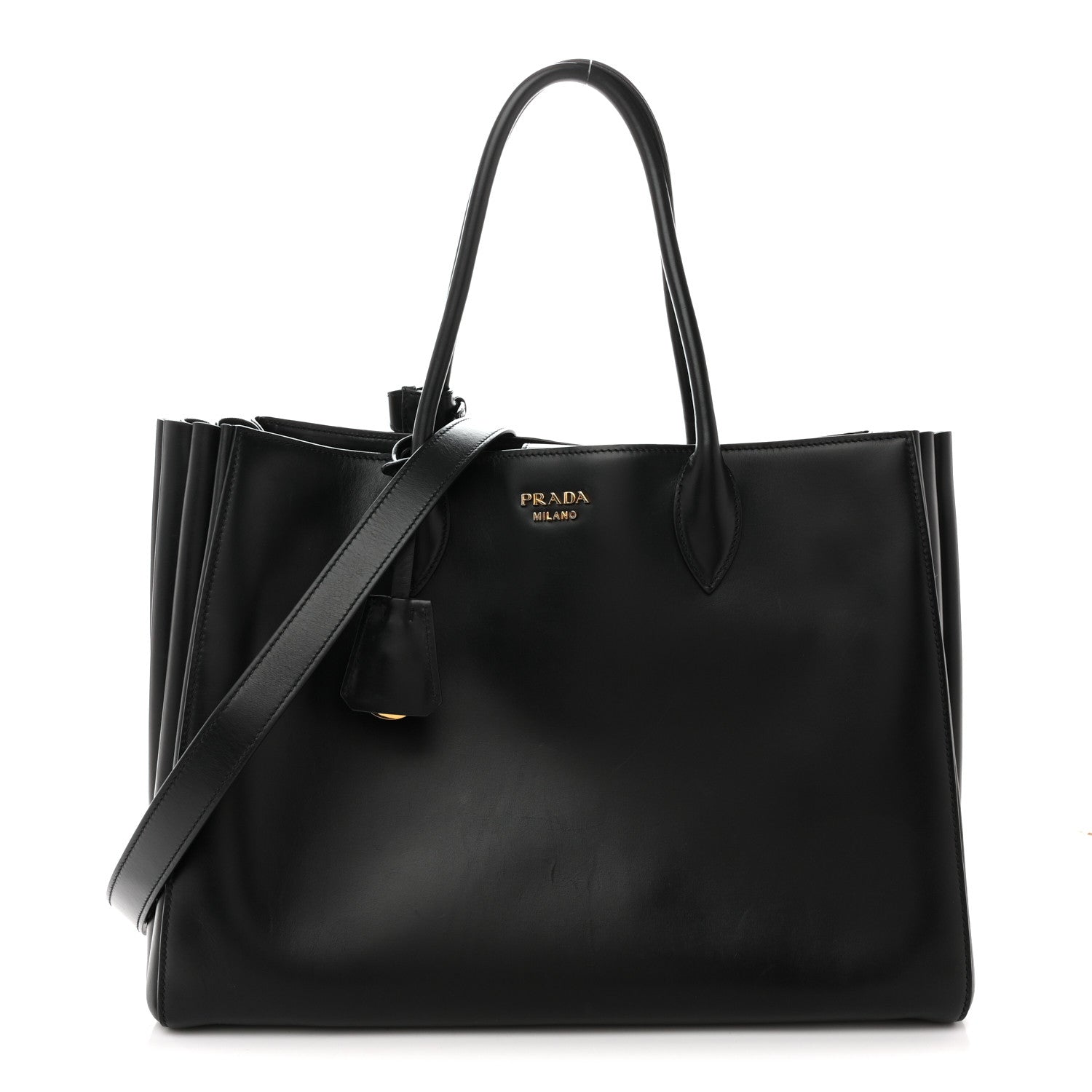 City Calfskin Bibliotheque XL Tote Black