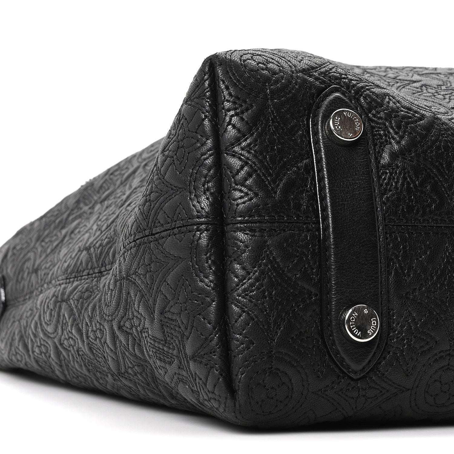 Monogram Lambskin Antheia Hobo PM Black