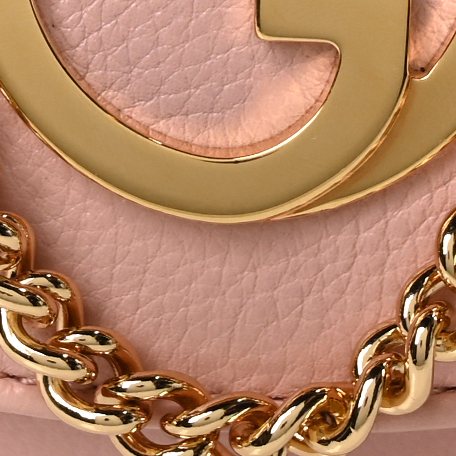 Roxy Calfskin Medium Blondie Chain Wallet Powder Pink