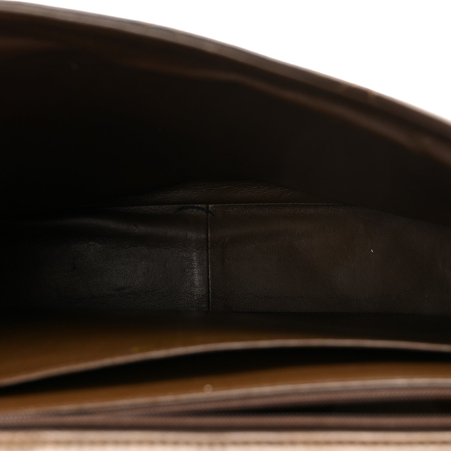 Lambskin Quilted CC Single Flap Shoulder Bag Brown