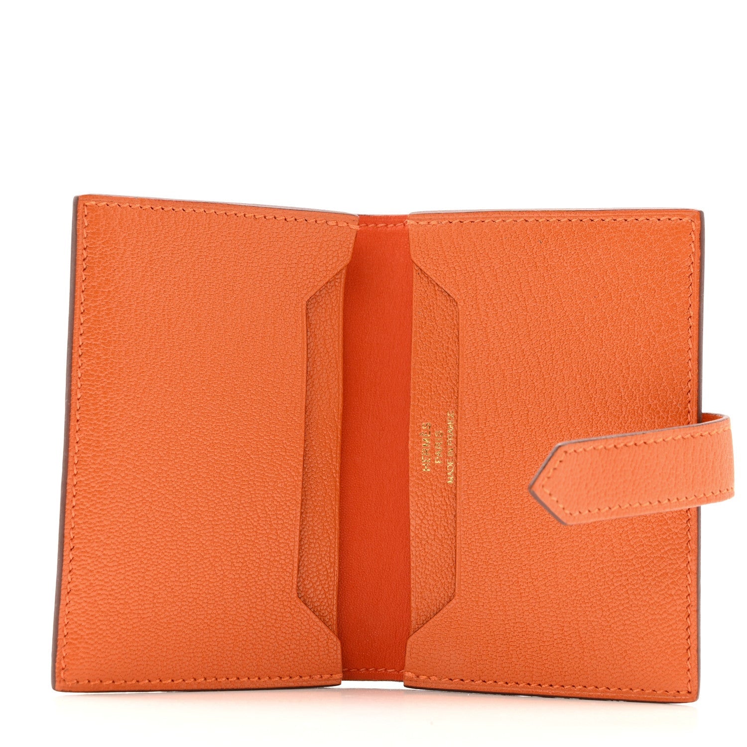Chevre Mysore Bearn Card Holder Wallet Orange