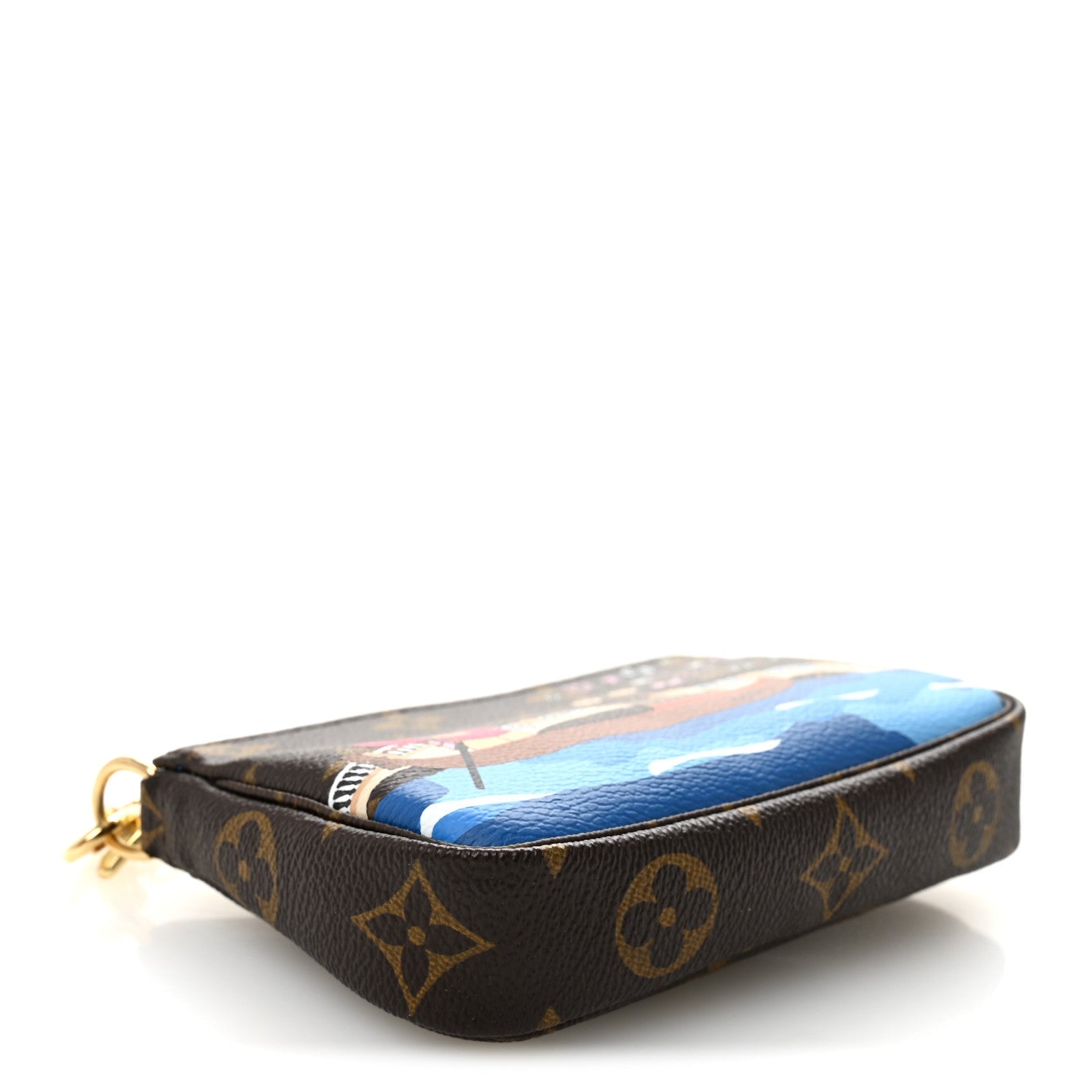 Monogram 2019 Christmas Animation Mini Venice Pochette Accessories Blue