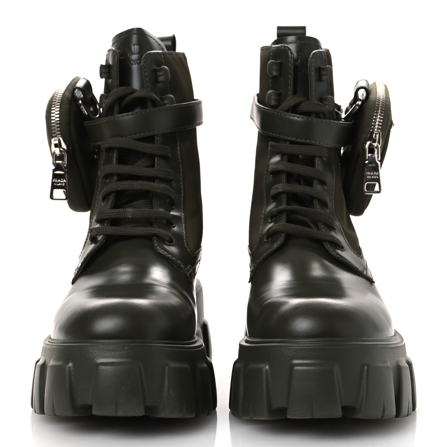 Spazzolato Rois Re-Nylon Metal Triangle Logo Monolith Pouch Pocket 55mm Boots 40 Militare