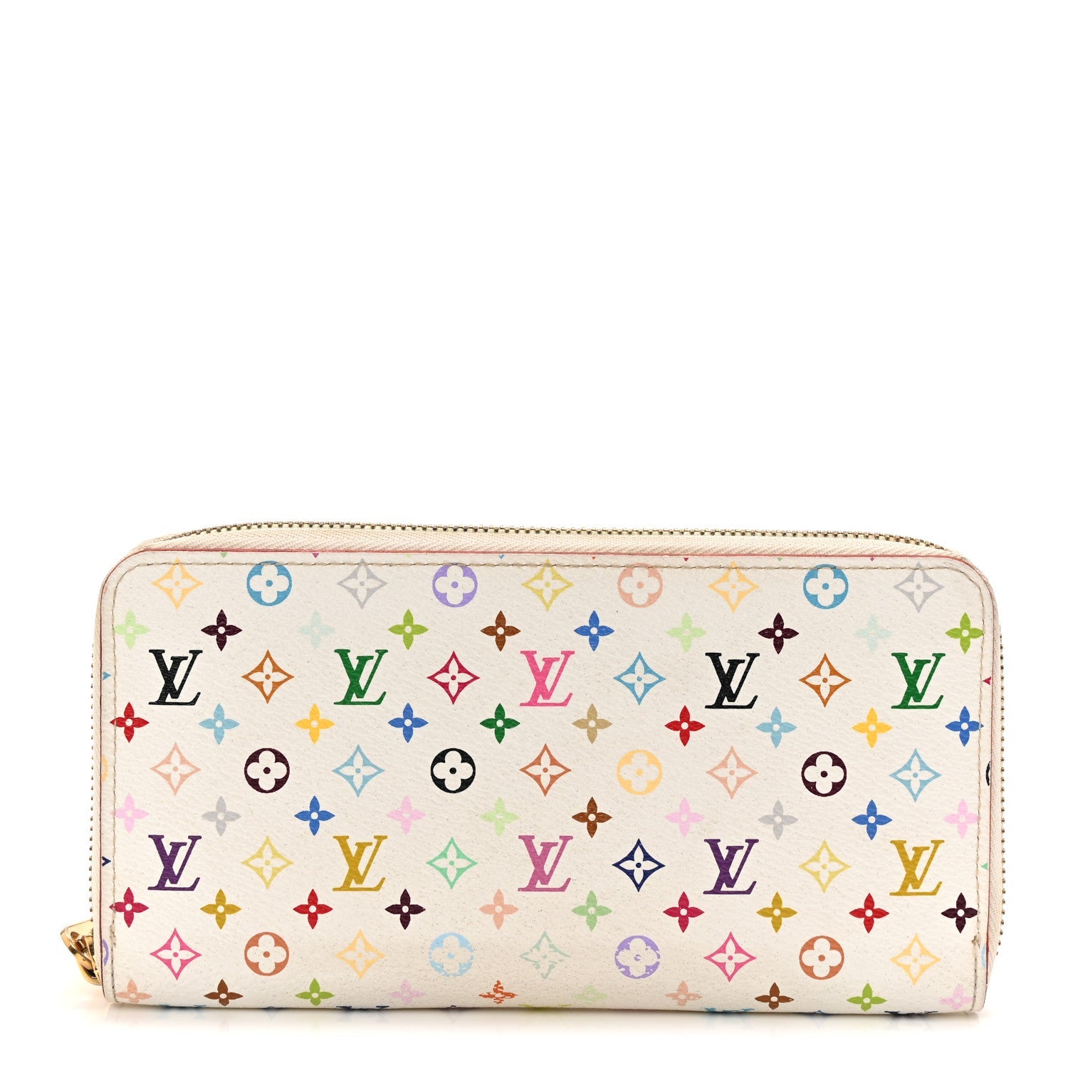 Monogram Multicolor Zippy Wallet White Litchi