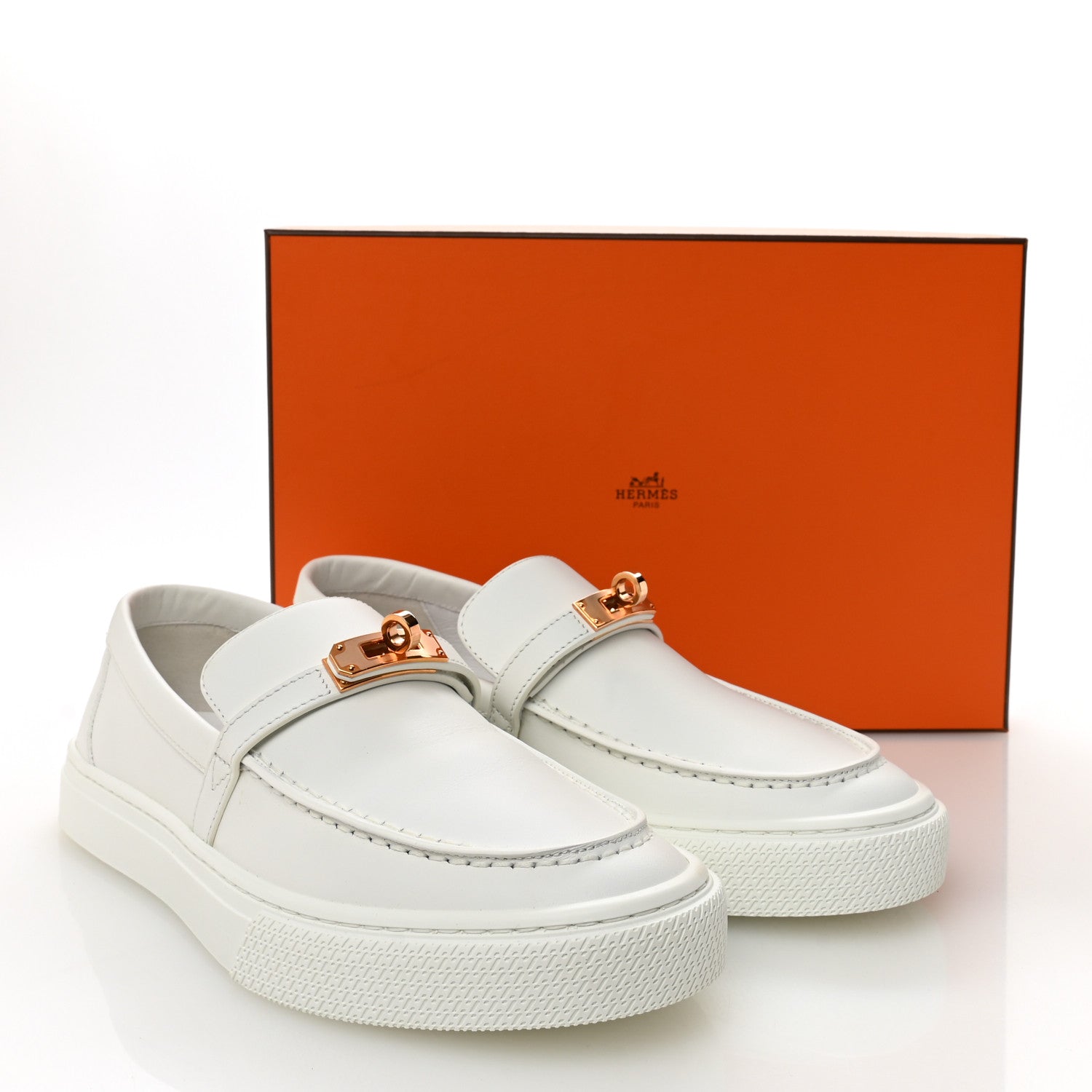 Calfskin Game Slip On Sneakers 39 White