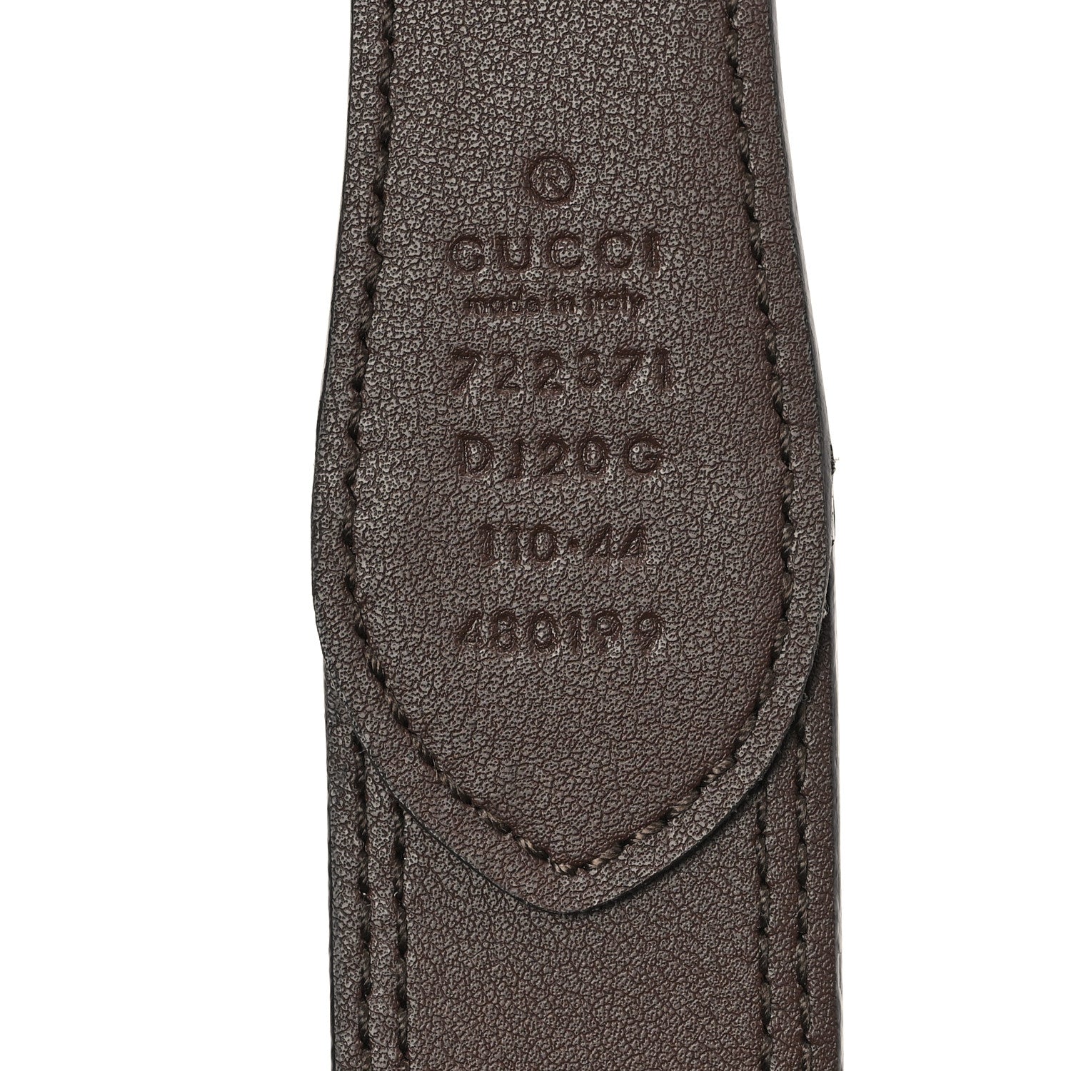 Textured Dollar Calfskin Belt 110 44 New Acero