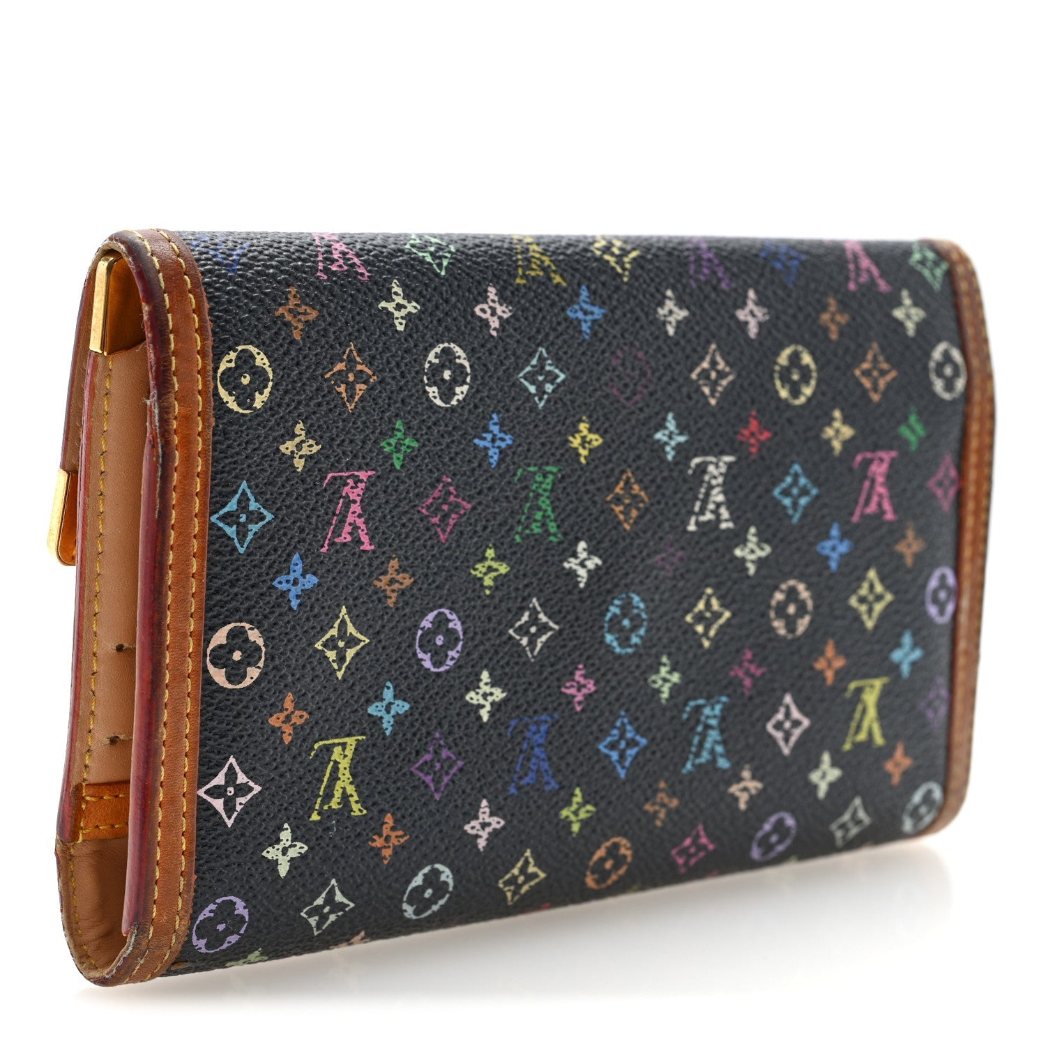Monogram Multicolor Porte Tresor International Wallet Black