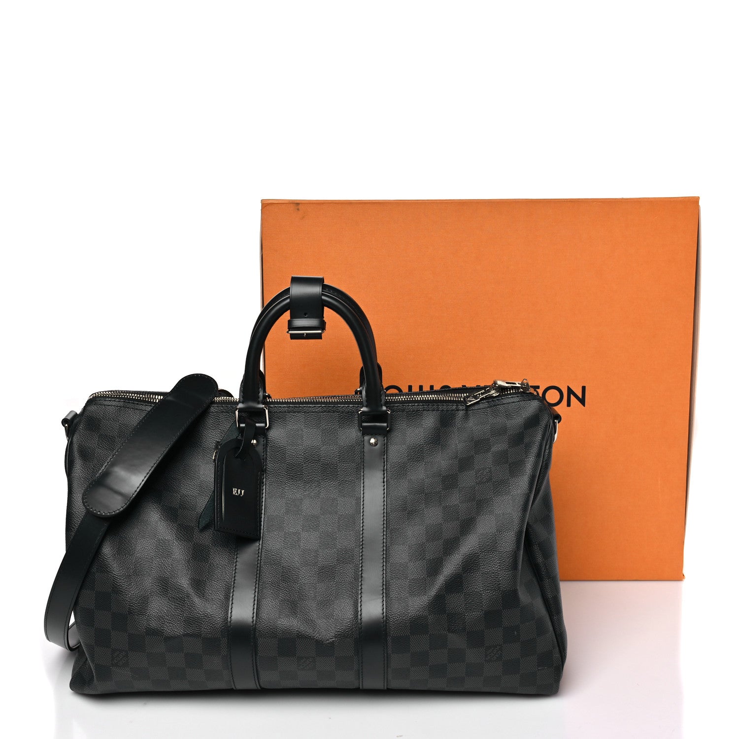 Damier Graphite Keepall Bandouliere 45