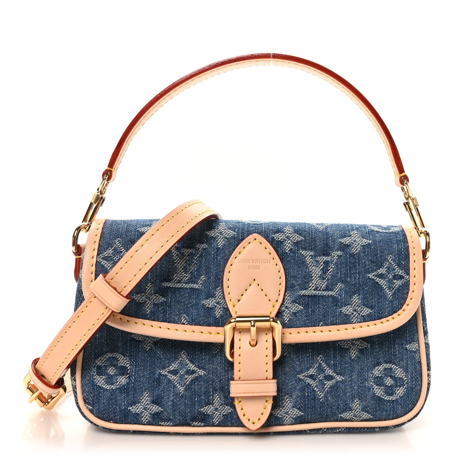 Monogram Denim Nano Diane Blue