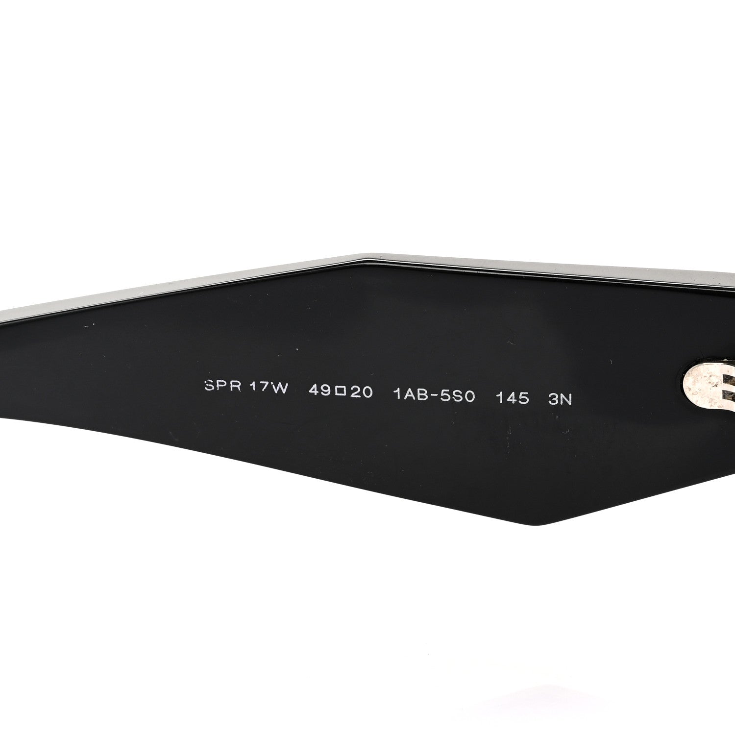 Acetate Symbole Sunglasses SPR 17W Black