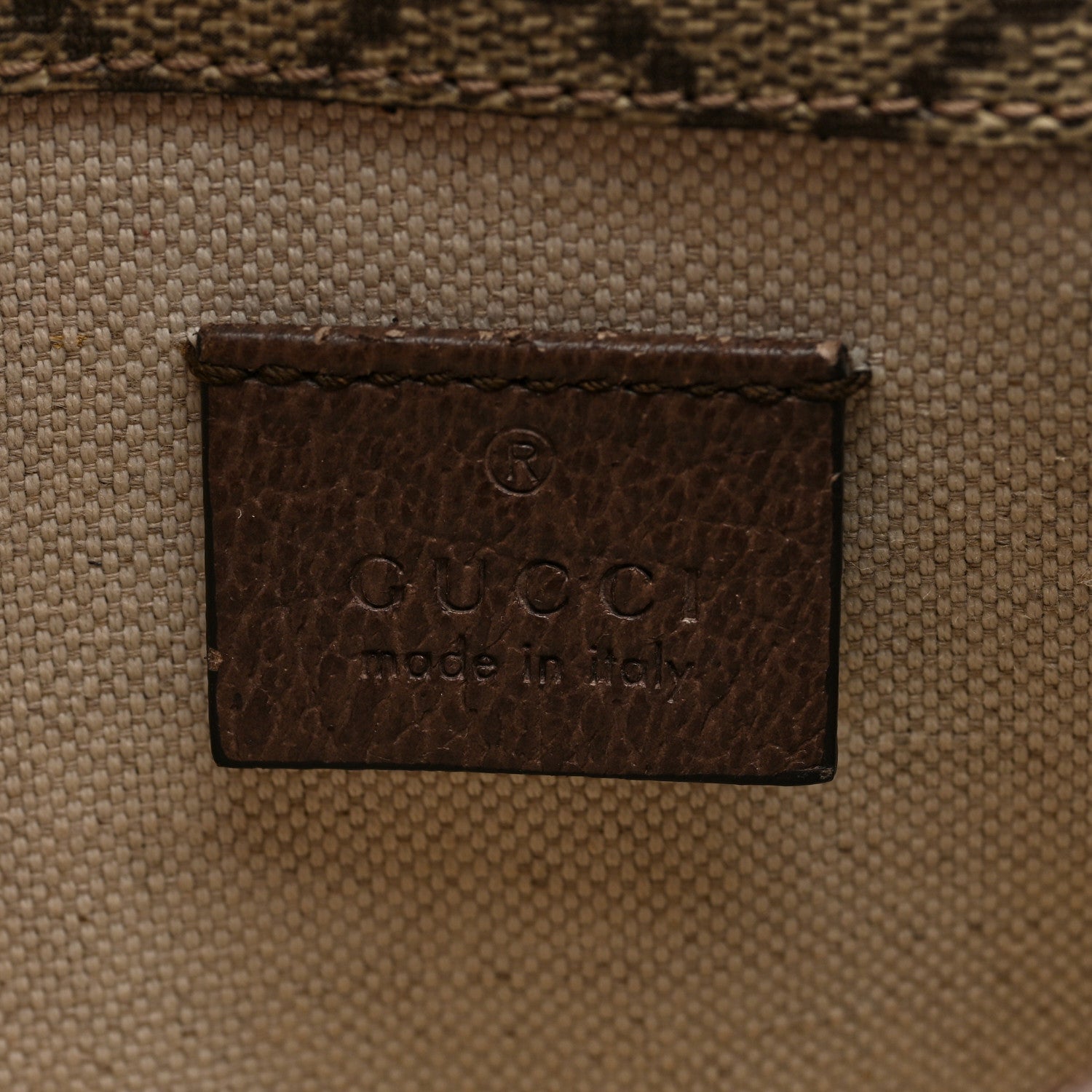 GG Supreme Monogram Neo Vintage Web Belt Bag Brown