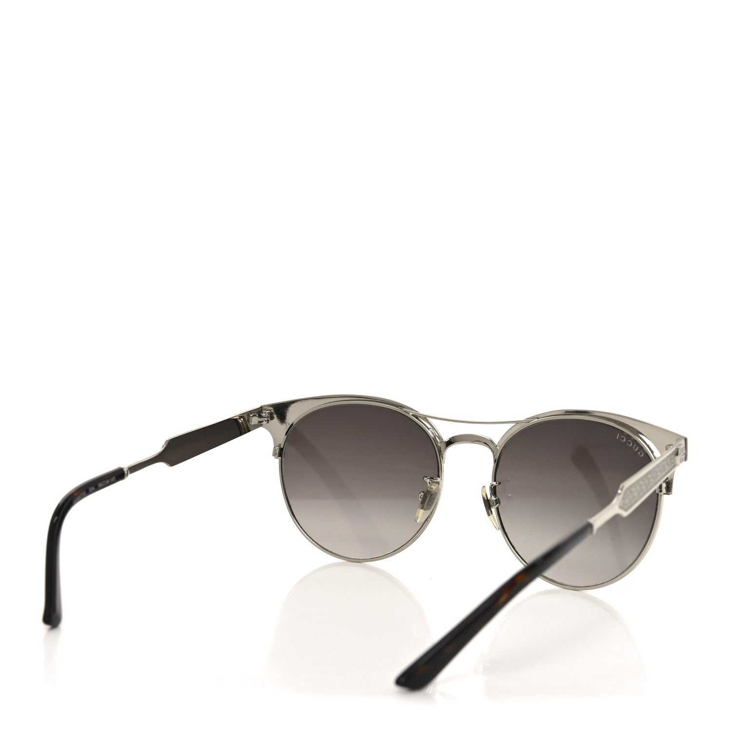 Round Metal GG0075SK Sunglasses Red Gold