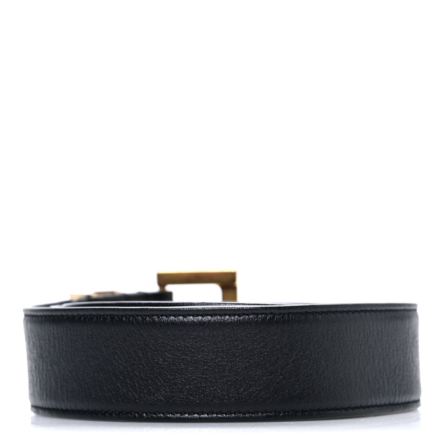 Smooth Calfskin Monogram Square Buckle 90 36 Belt Black