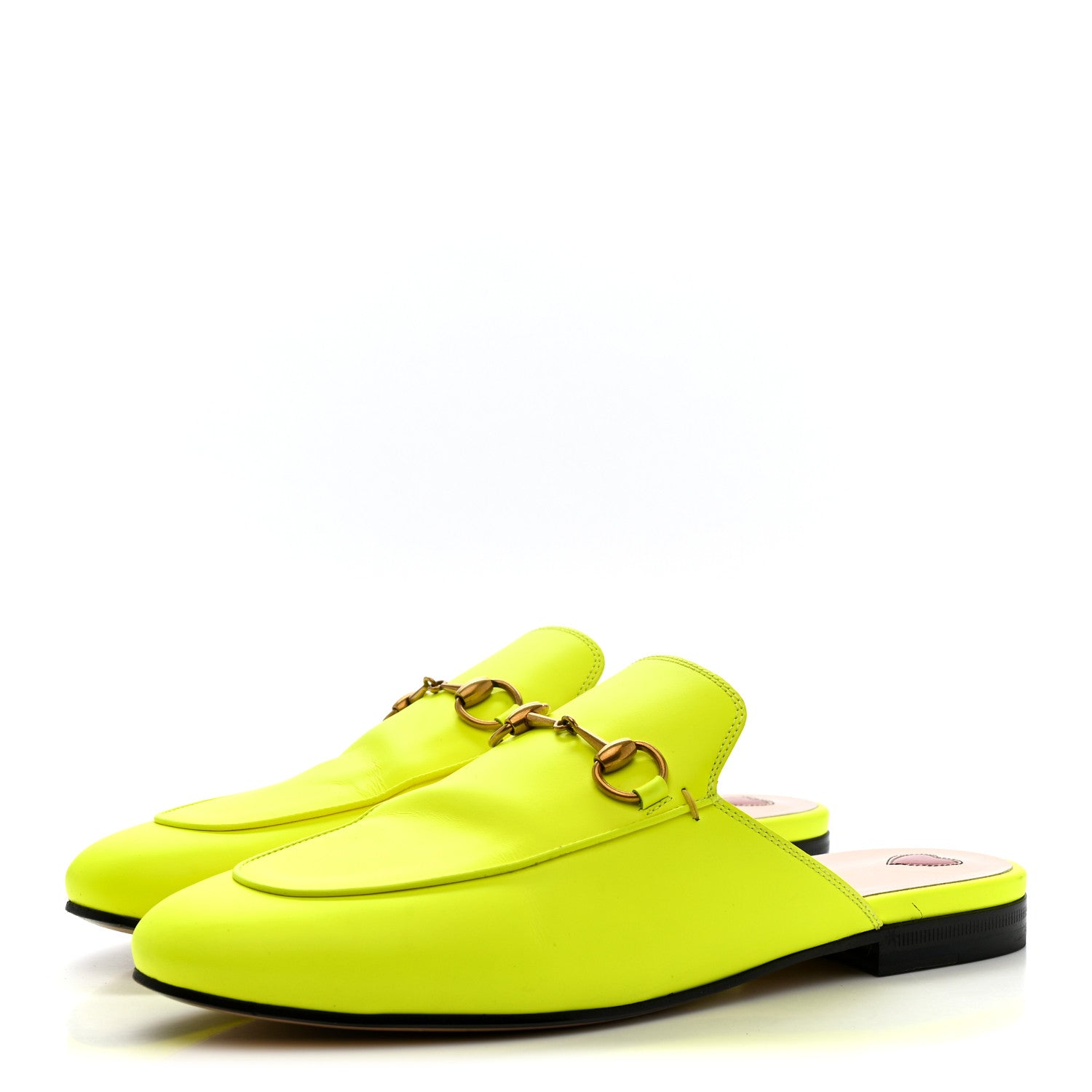 Malaga Kid Womens Princetown Slippers 38 Yellow Fluo