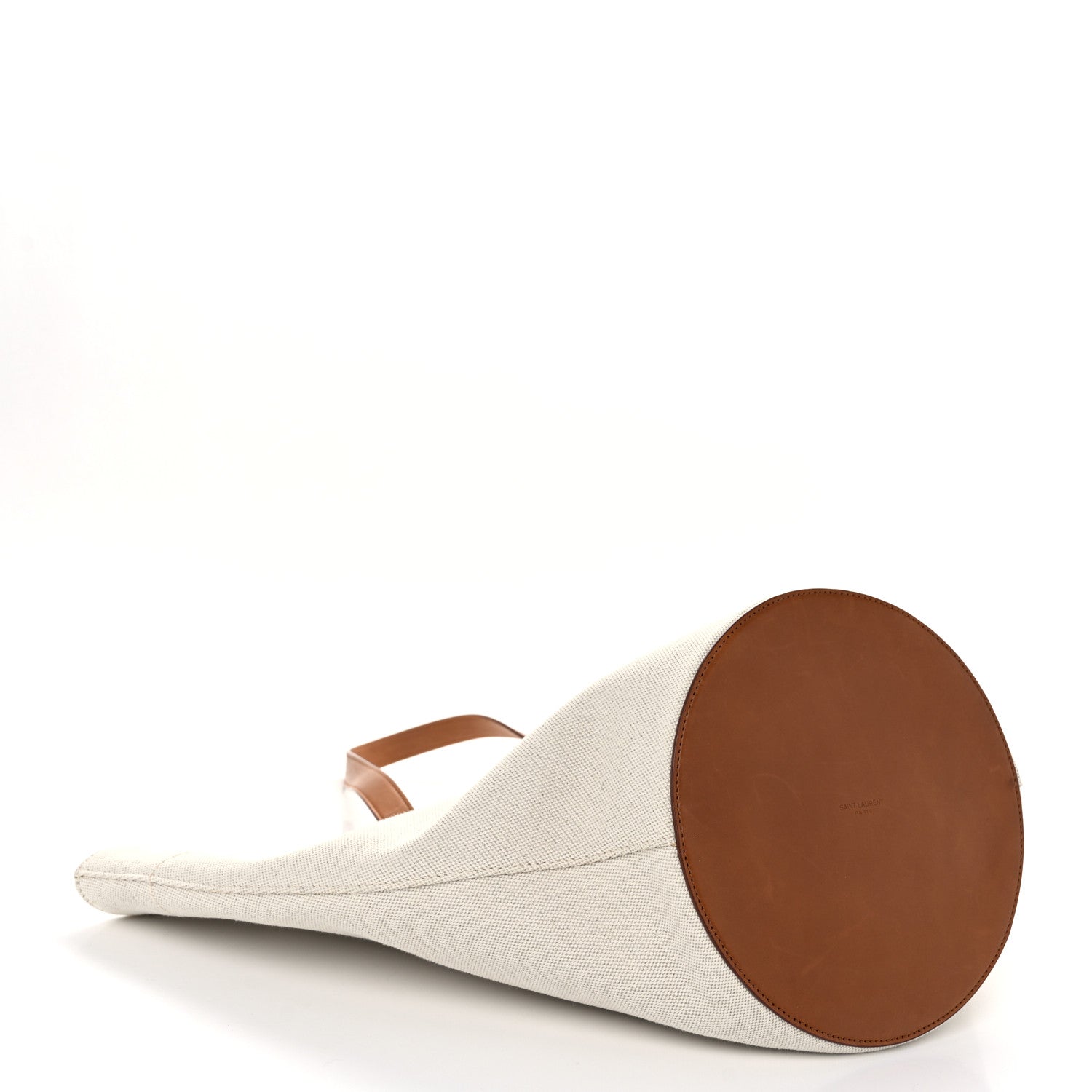 Linen Calfskin Rive Gauche Tote Greggio Brick