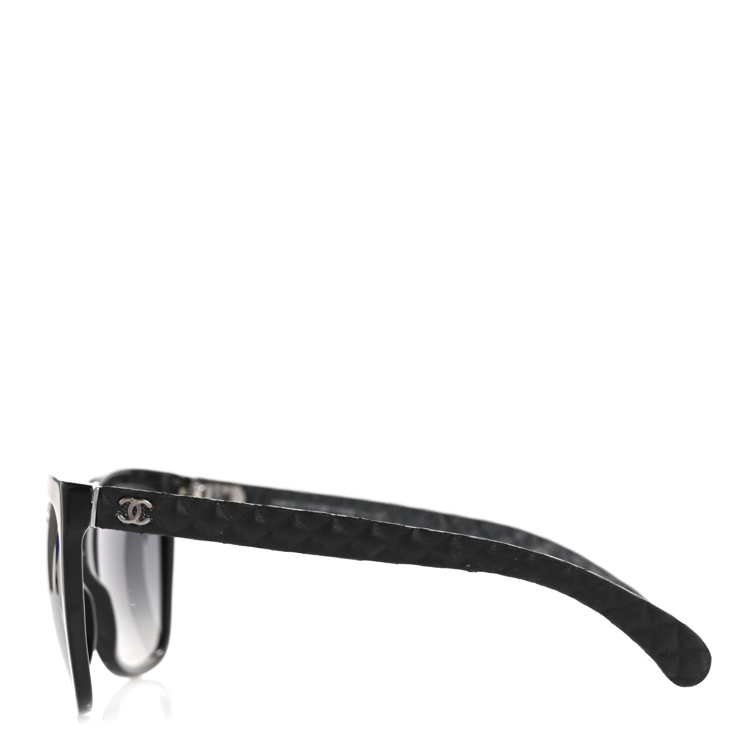 Acetate Quilted Polarized Butterfly CC Sunglasses 5288-Q Black