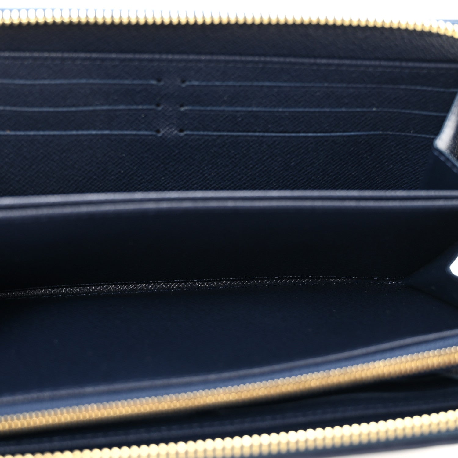 Hollographic Monoglam Zippy Wallet Blue