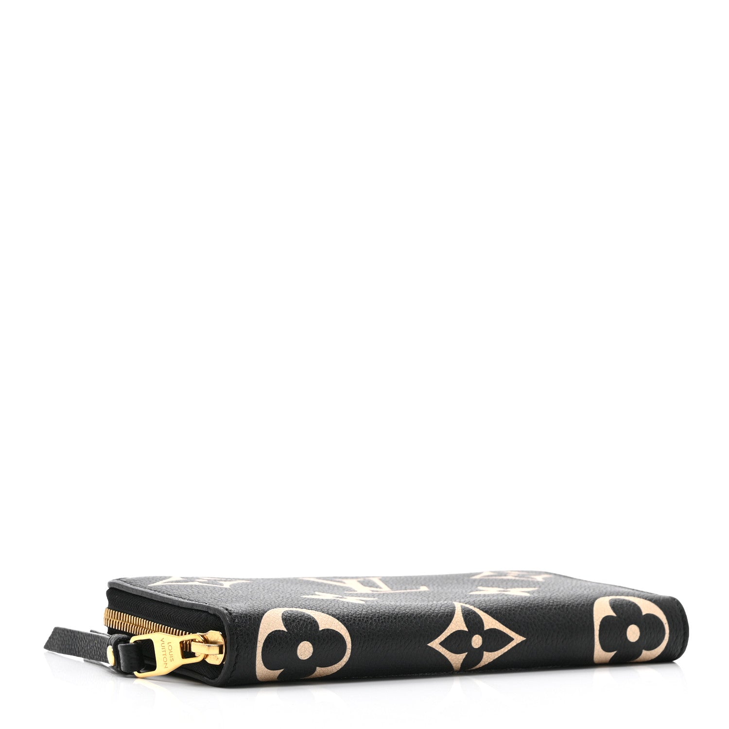 Empreinte Monogram Giant Zippy Wallet Black Beige