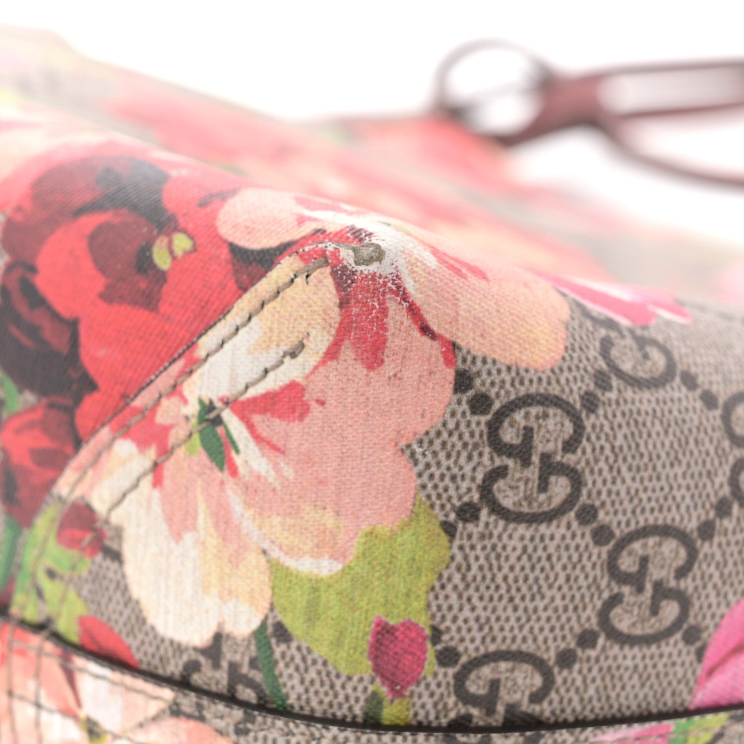 GG Supreme Monogram Blooms Medium Reversible Tote Beige Multicolor Dry Rose