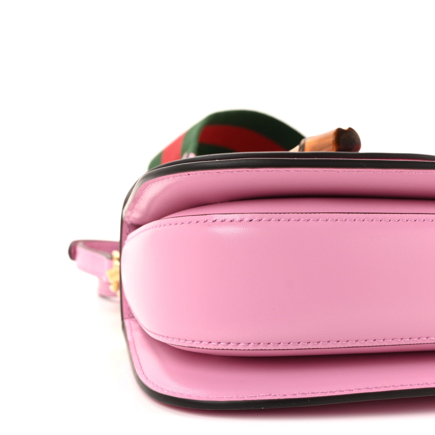 Boarded Dyana Lux Calfskin Web Mini Bamboo 1947 Top Handle Bag Nice Pink
