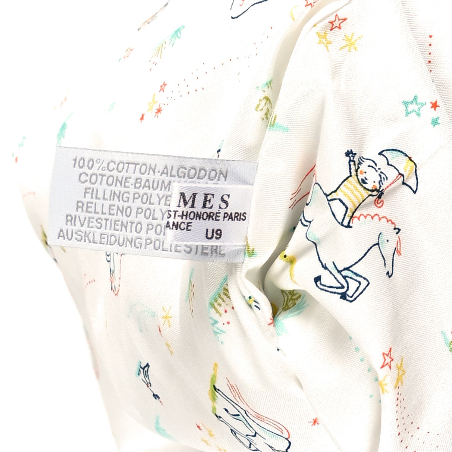 Cotton Poplin Embroidered Cabriole Baby Bunting Blanket Blanc Creme