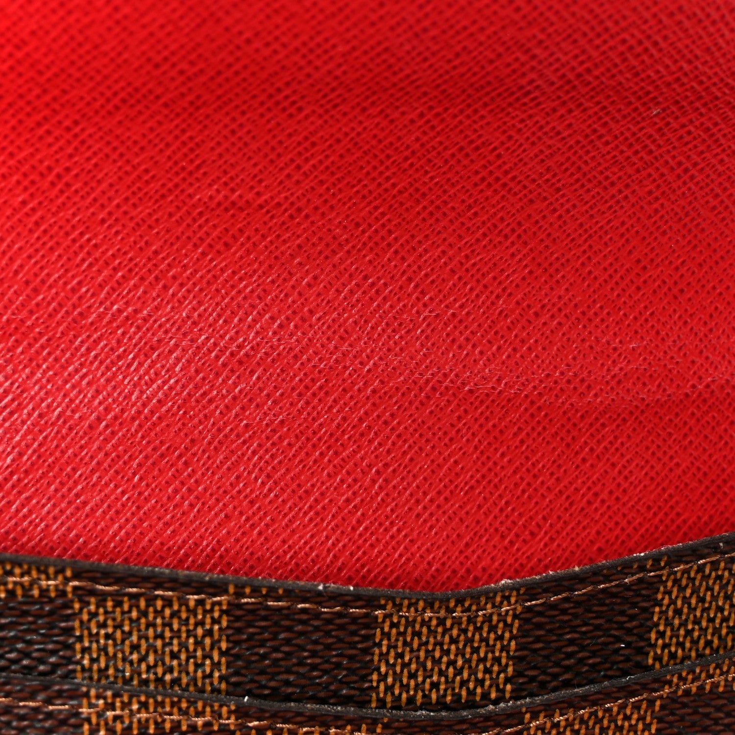 Damier Ebene Josephine Wallet Red