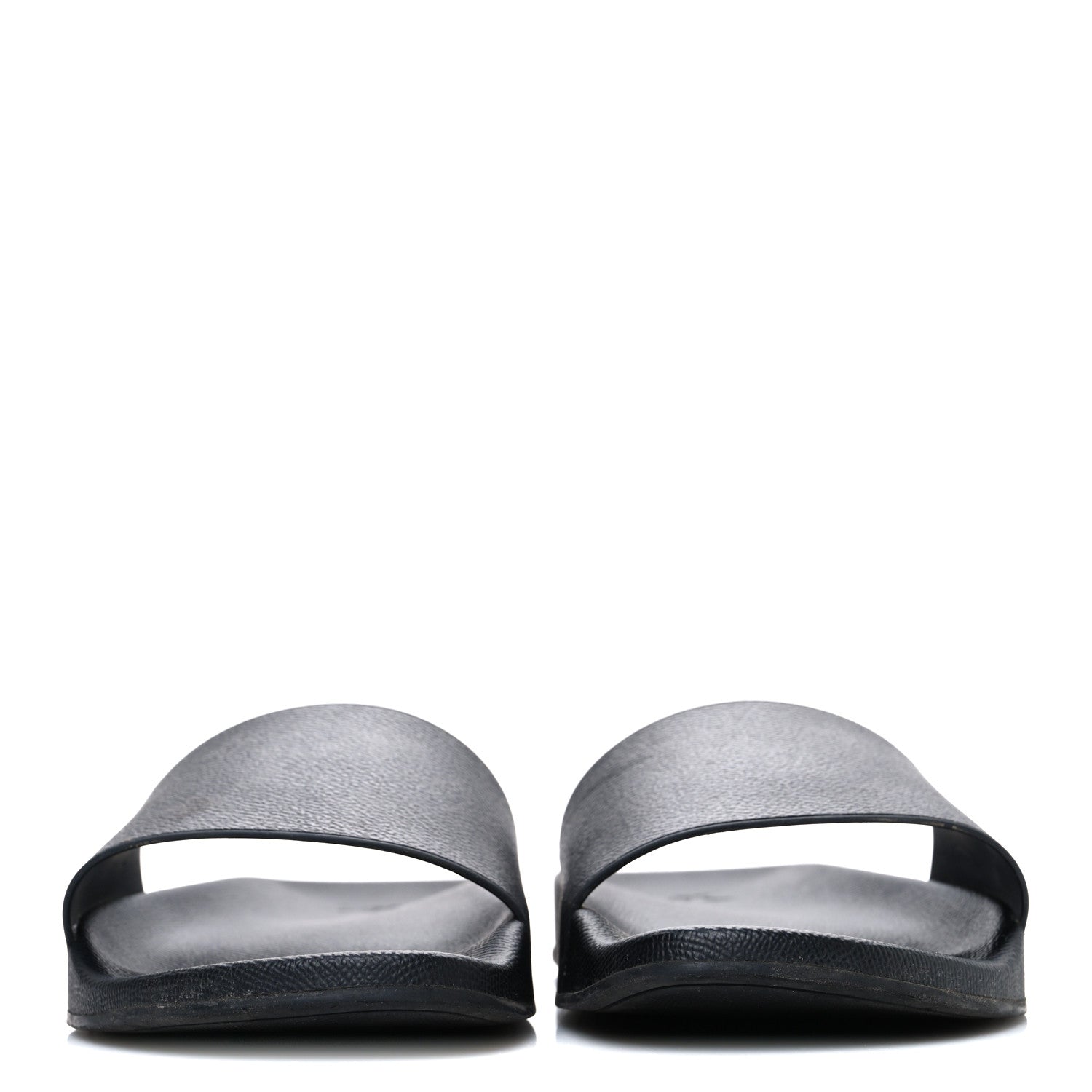 Rubber Monogram Eclipse Mens Waterfront Mules 9 Black