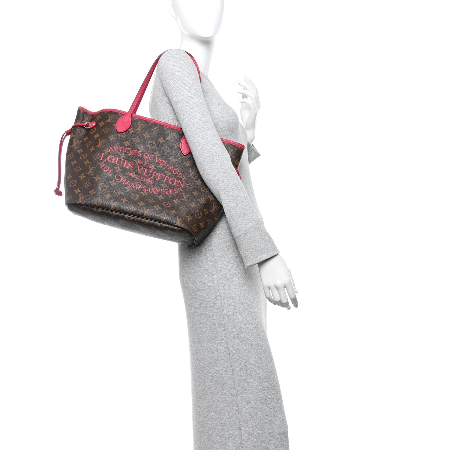 Monogram Articles de Voyage Ikat Neverfull MM Rose Indien