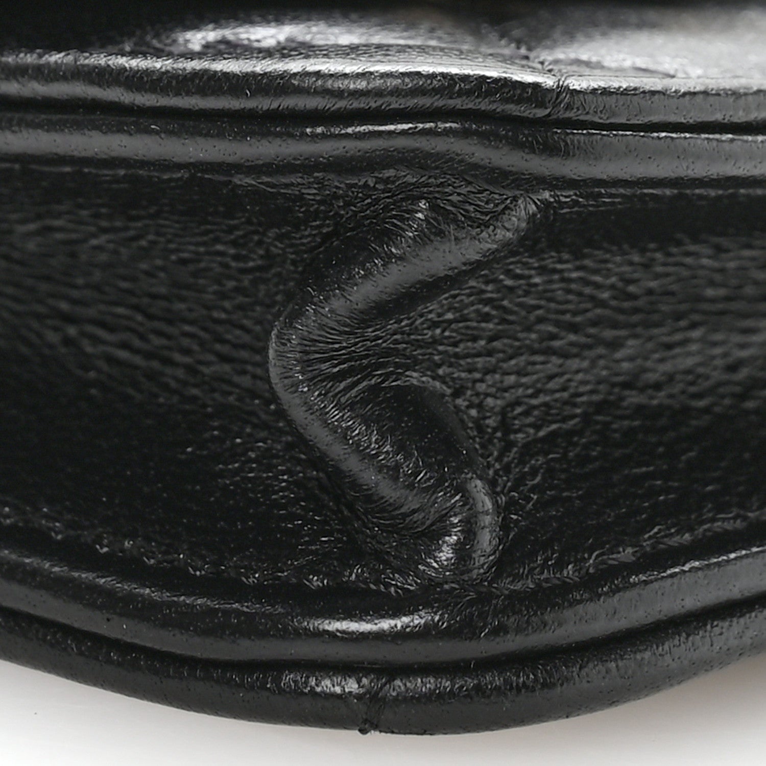 Lambskin Quilted Trendy CC Card Holder On Chain Black